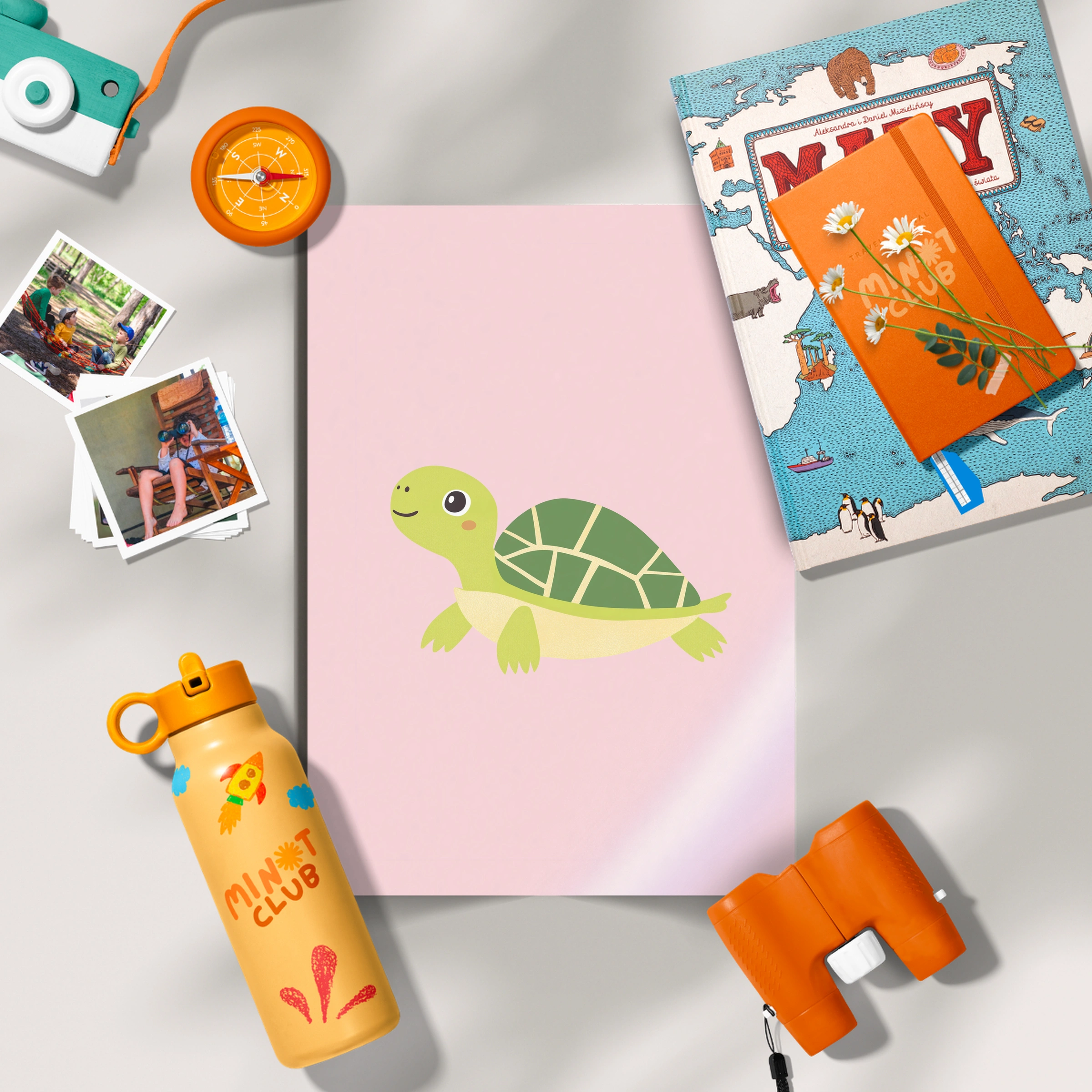 Little Turtle Two Nursery Print