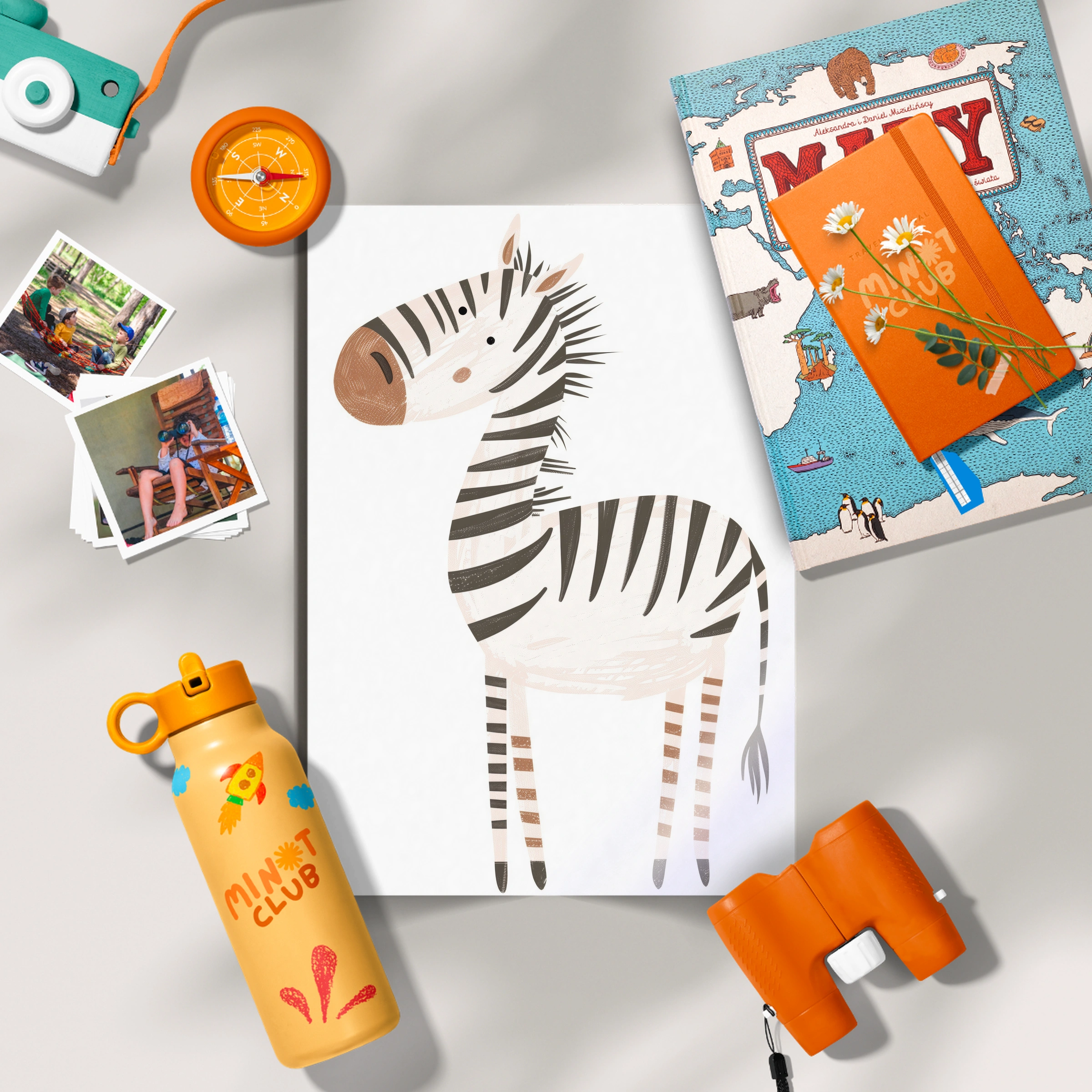 Little Zebra Nursery Print