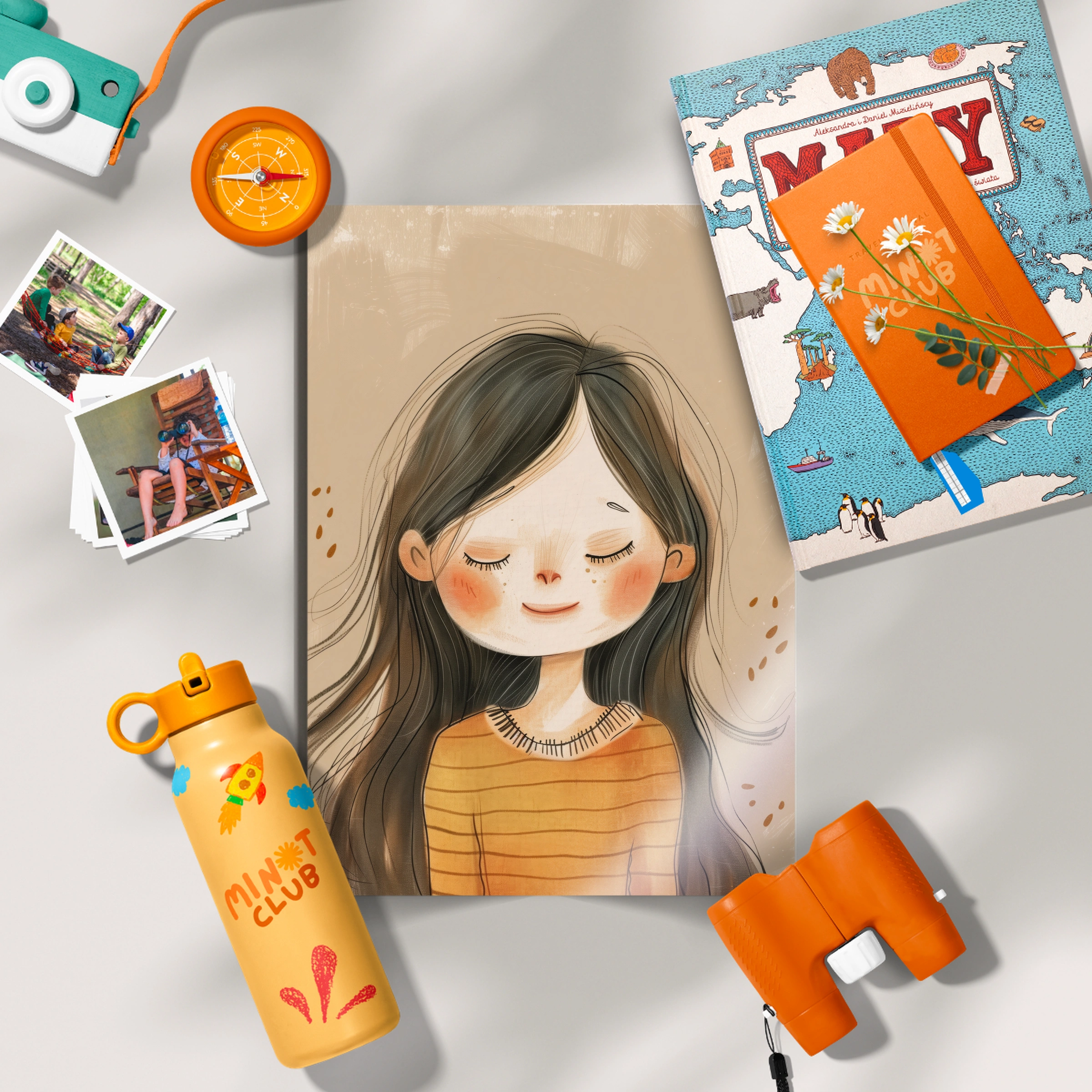 Long Hair Girl Nursery Print