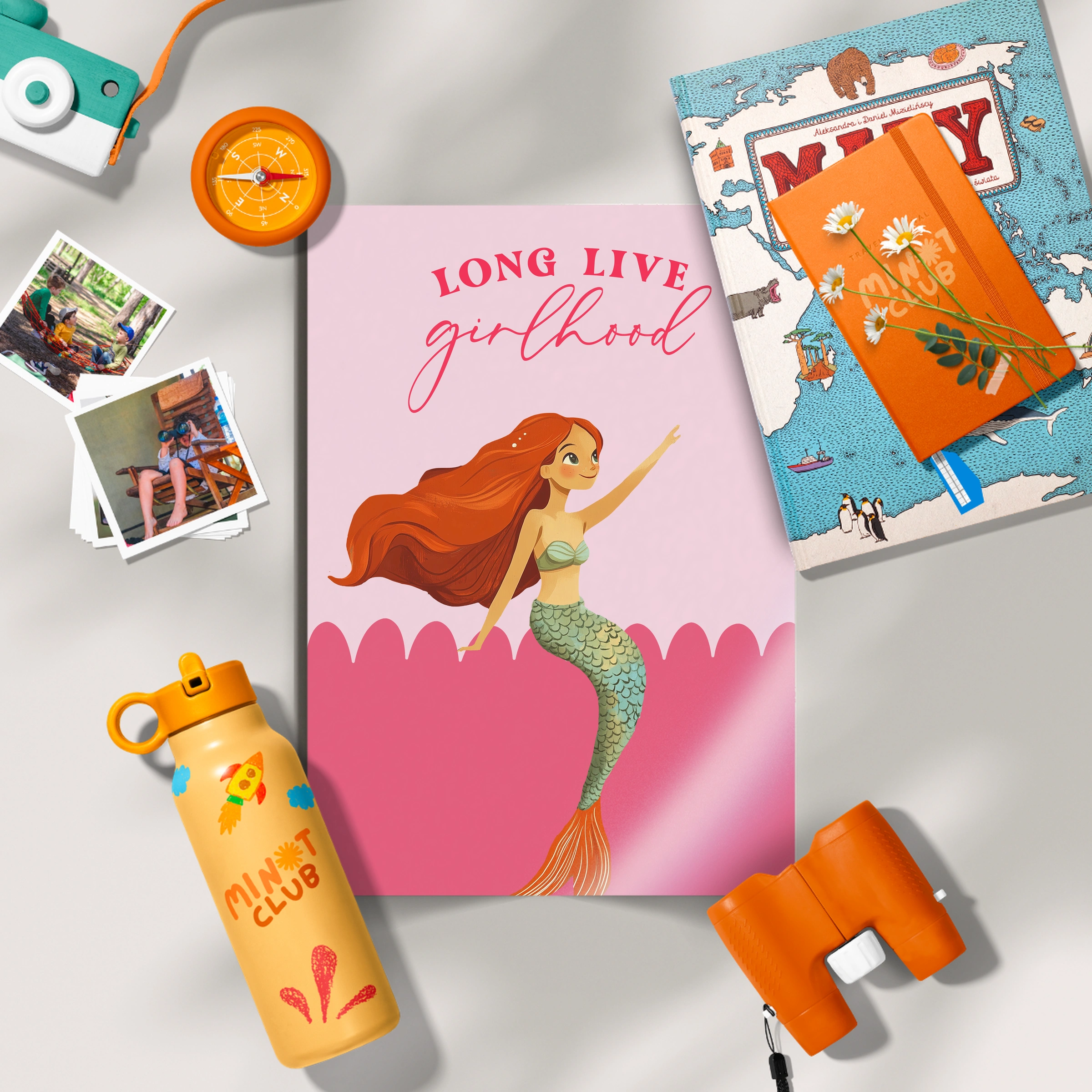 Long Live Girlhood Mermaid Nursery Print
