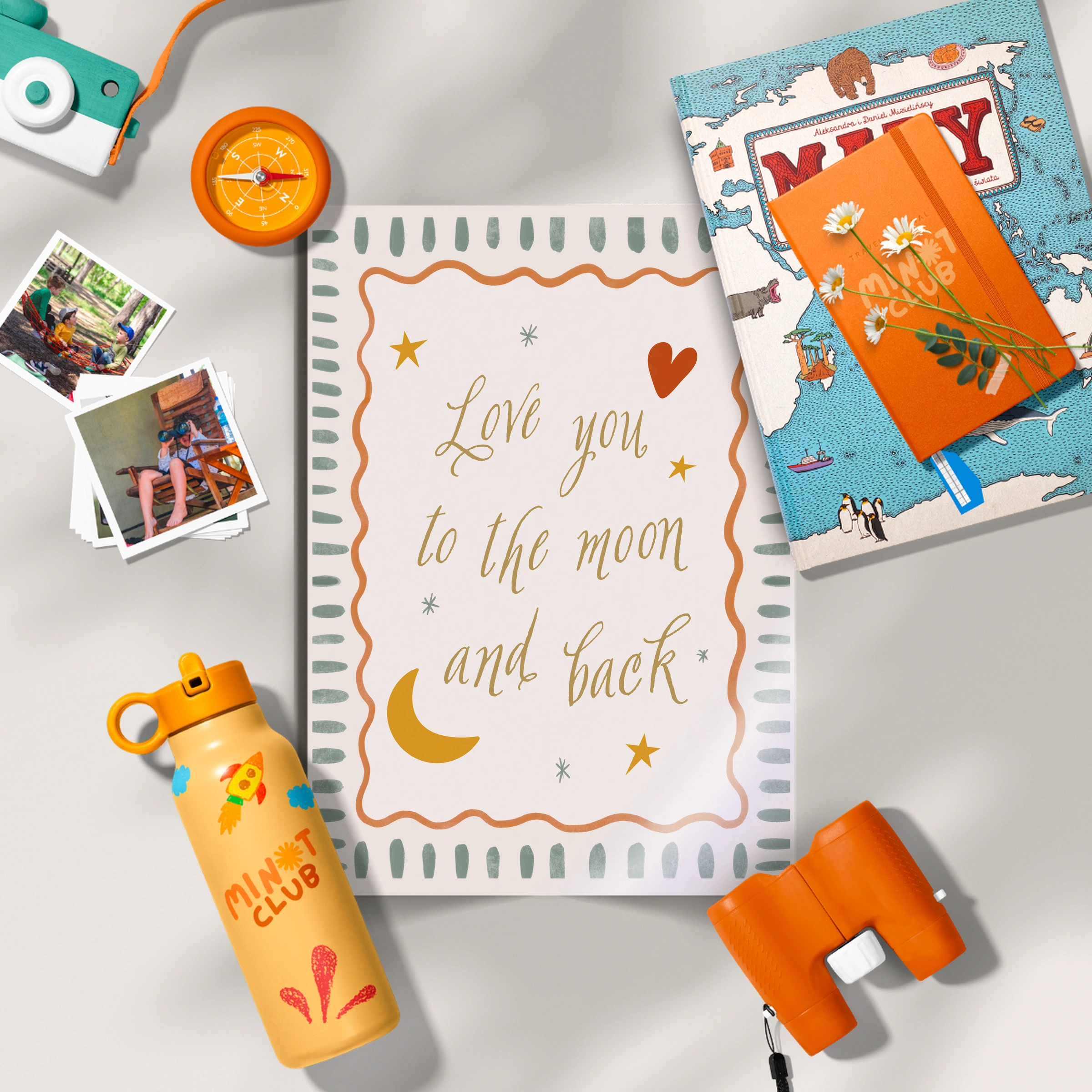 Love You To The Moon Nursery Print