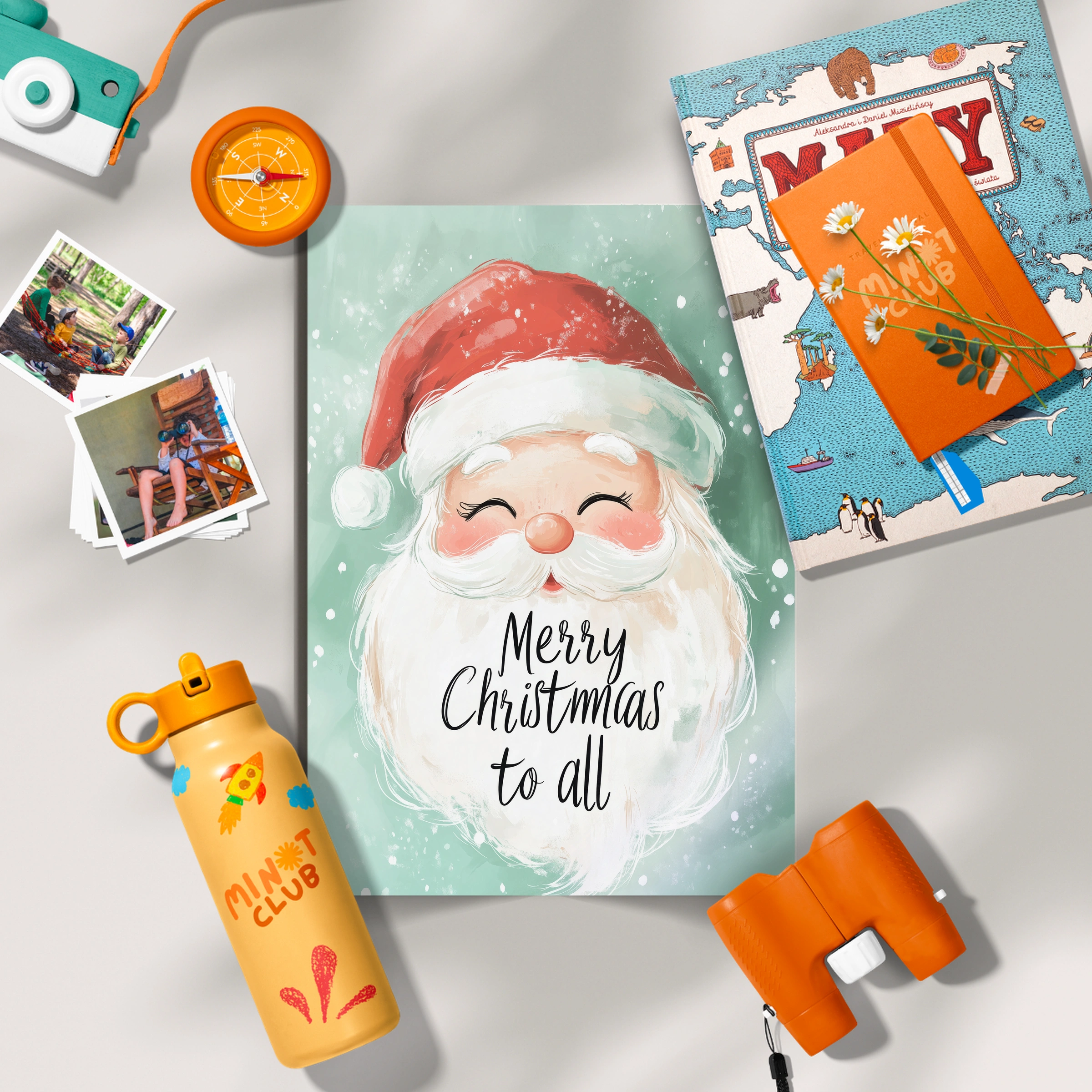 Merry Christmas Santa Print