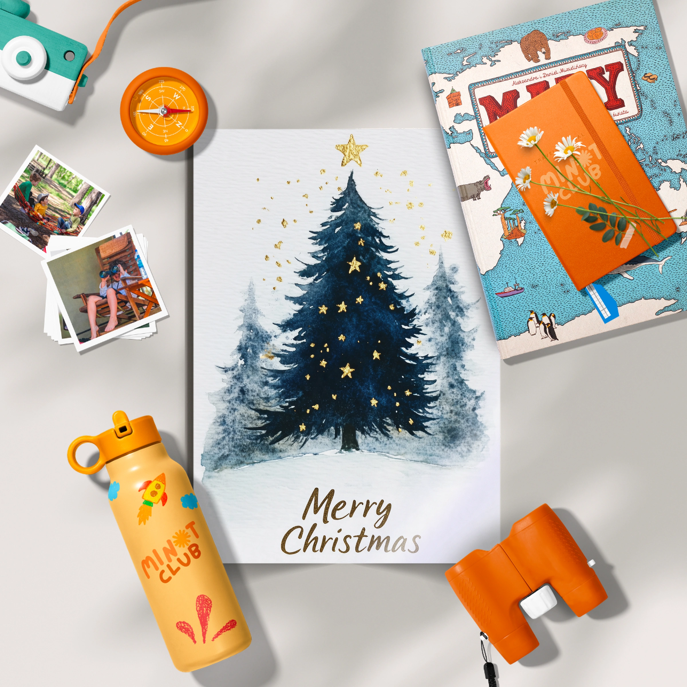Merry Christmas Tree Print