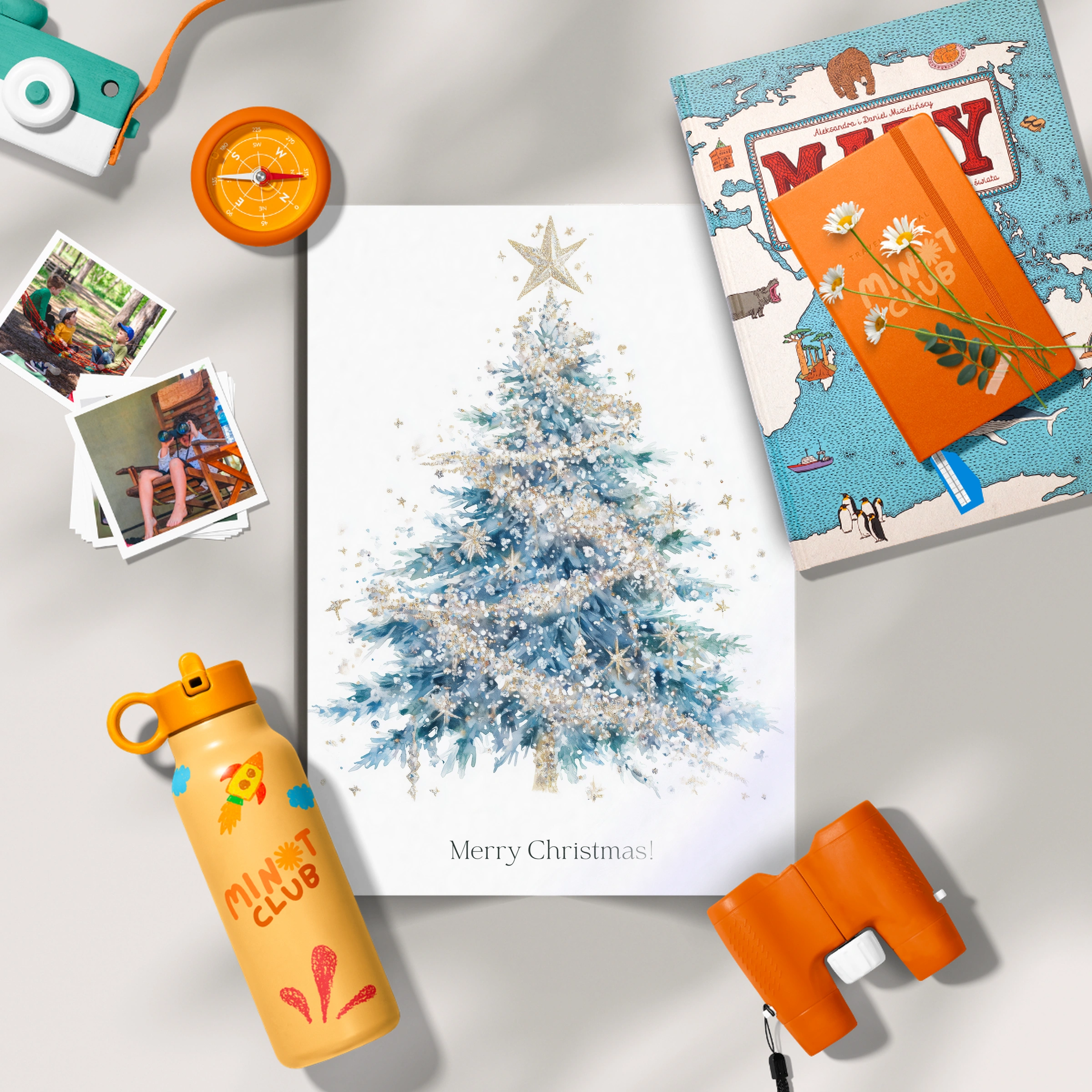Merry Christmas Tree Print