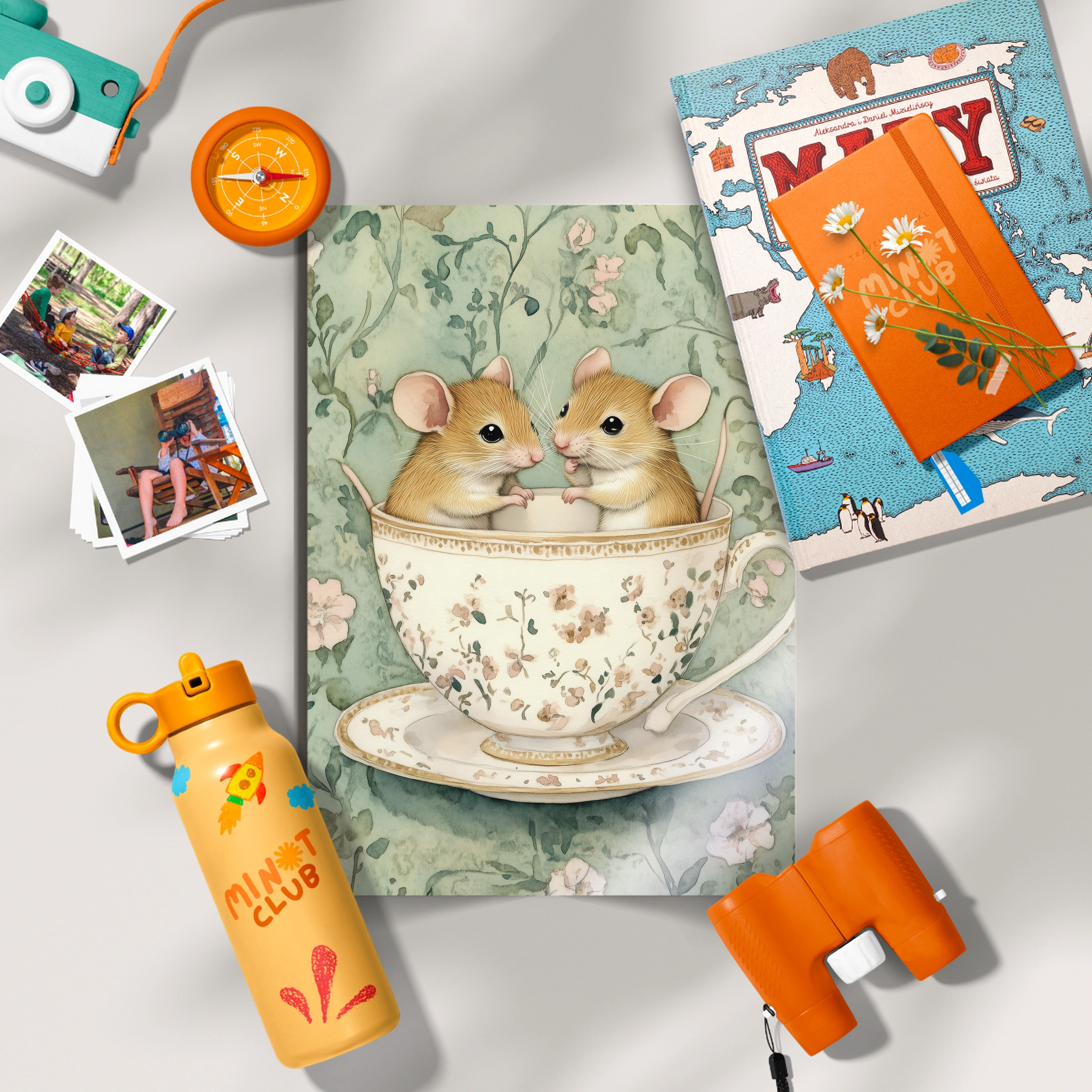 Mice in a Teacup Nursery Print
