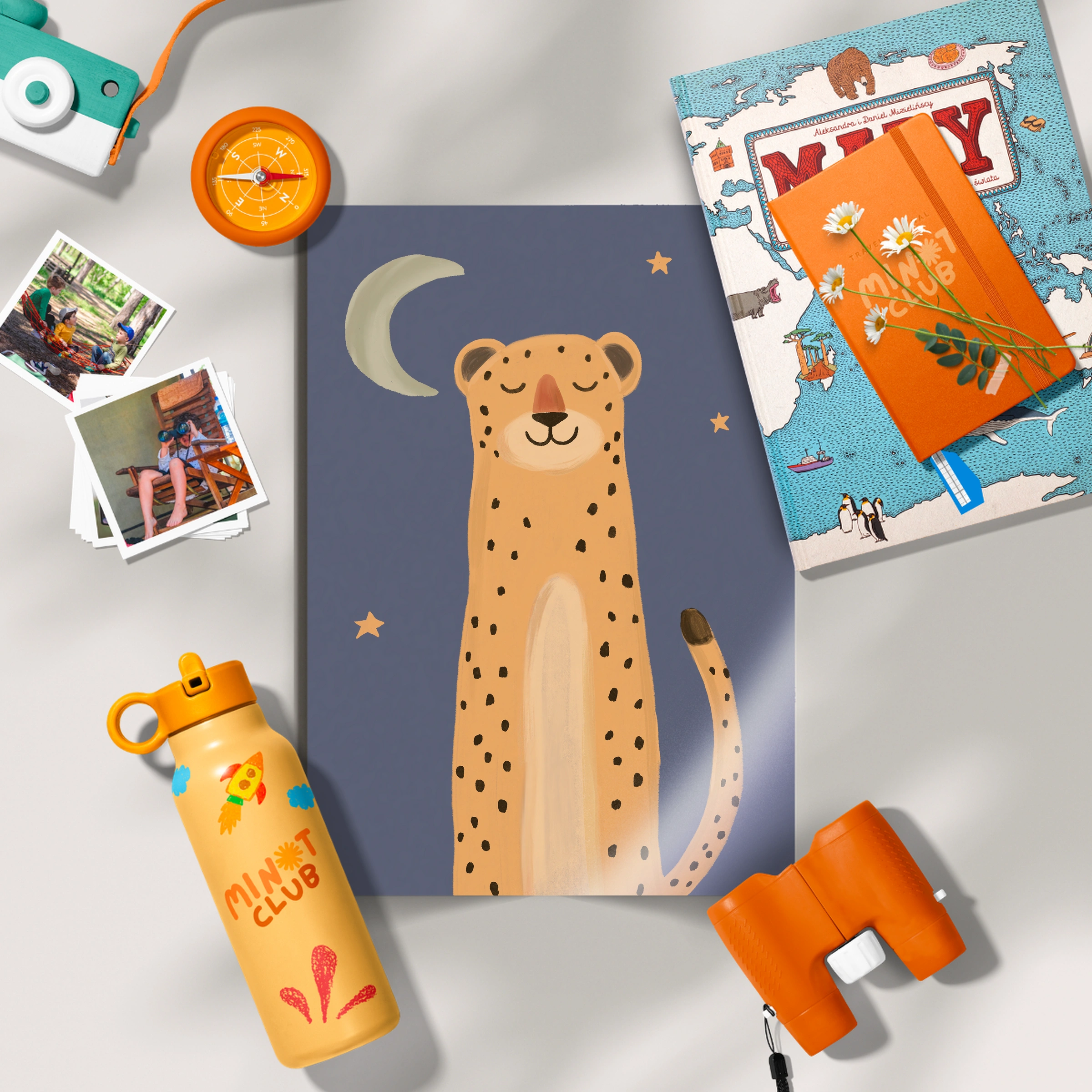 Midnight Leopard Nursery Print
