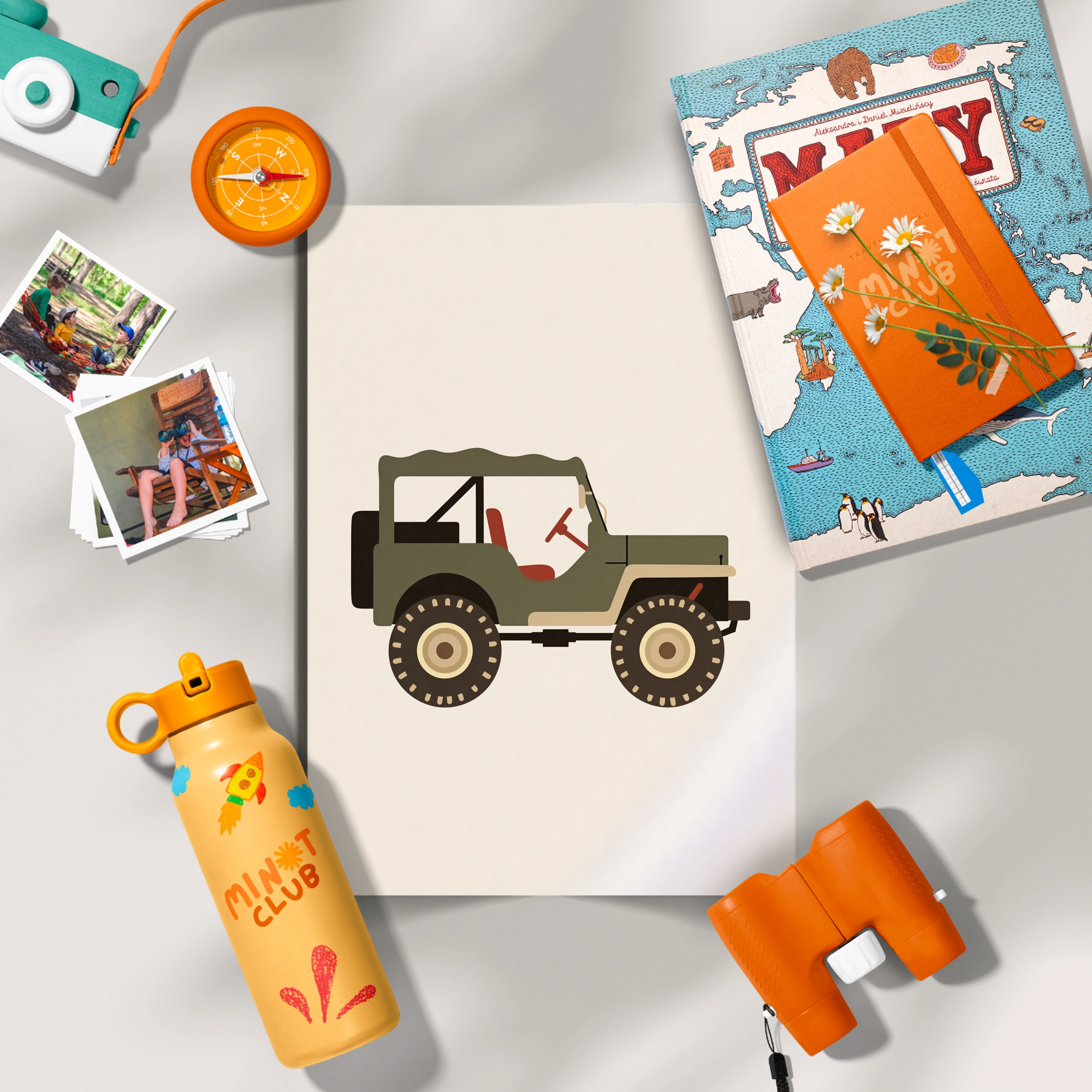 Military Jeep Nursery Print