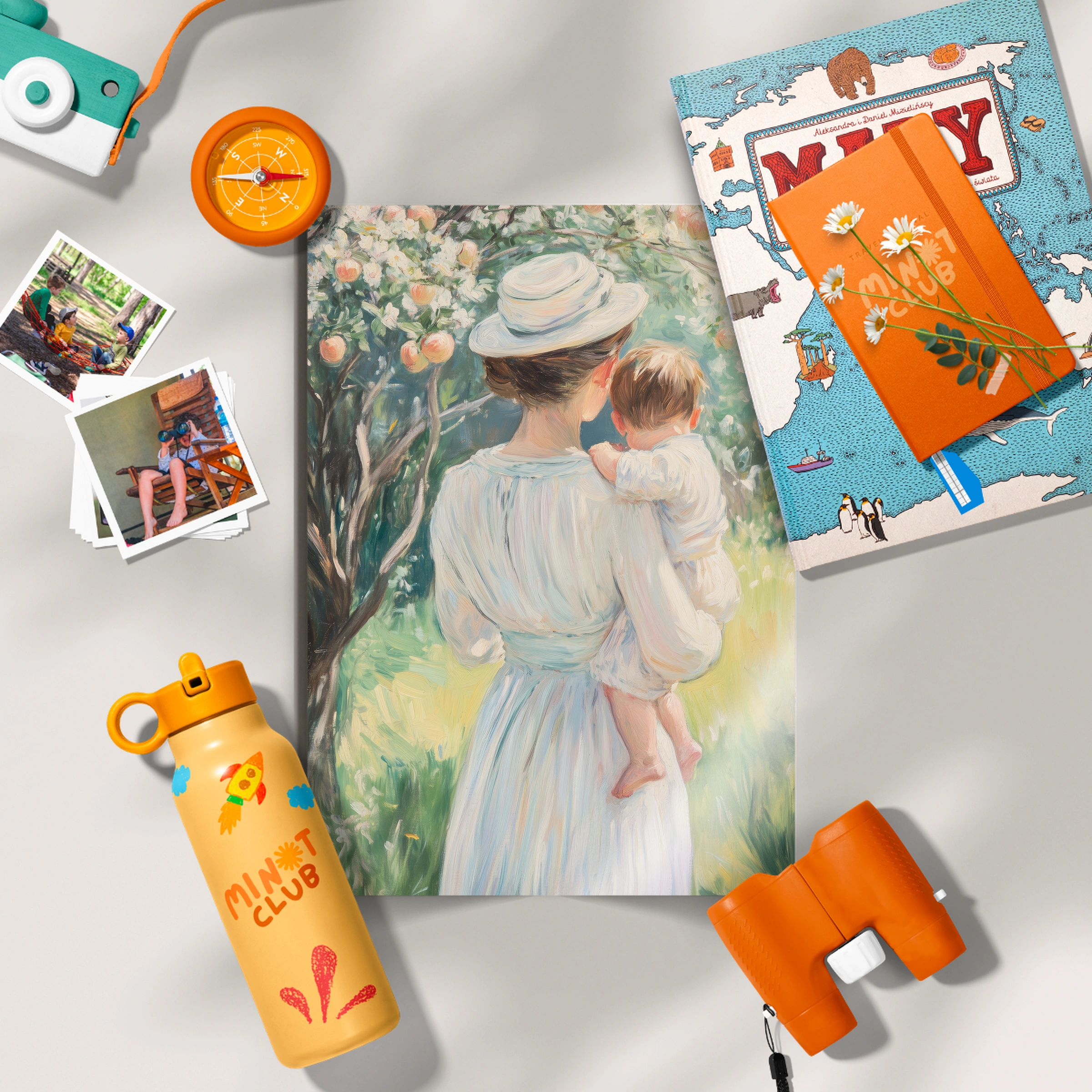 Mother and Baby in the Garden Nursery Print