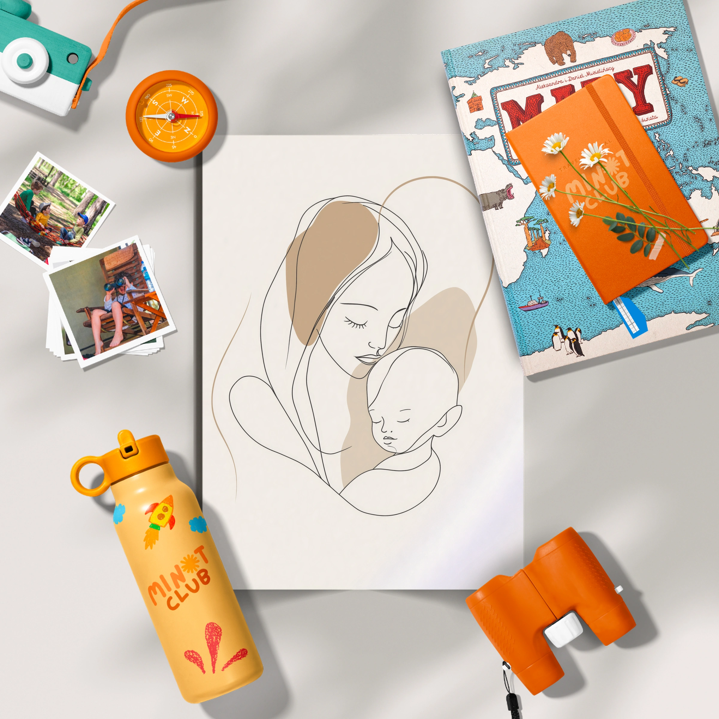 Mother and Child Nursery Print