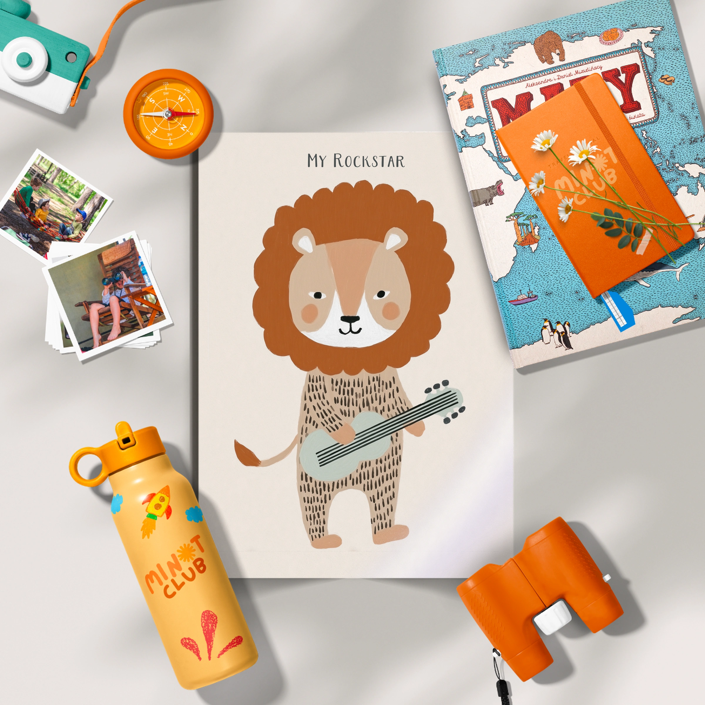 My Rockstar Lion Nursery Print