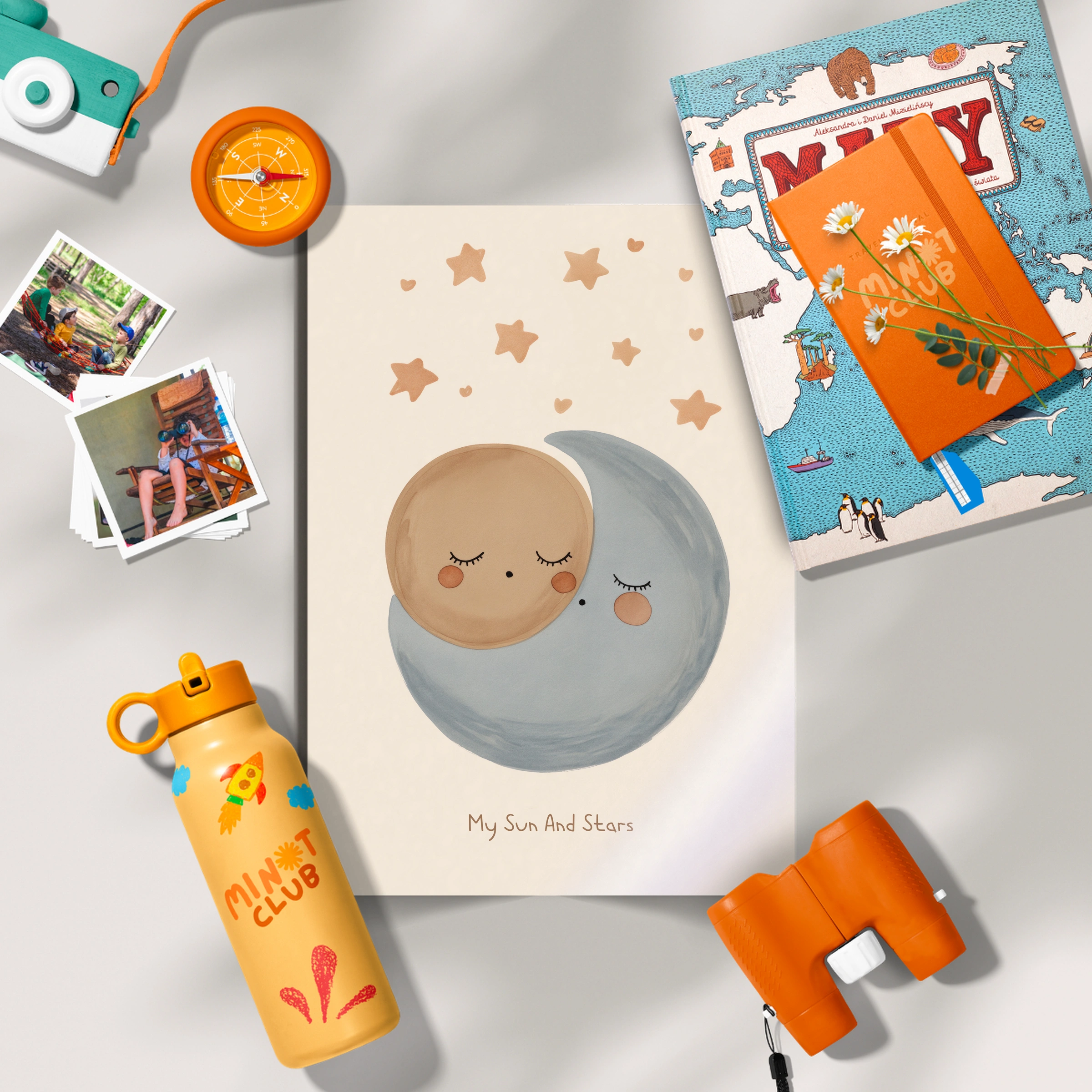 My Sun and Stars Nursery Print