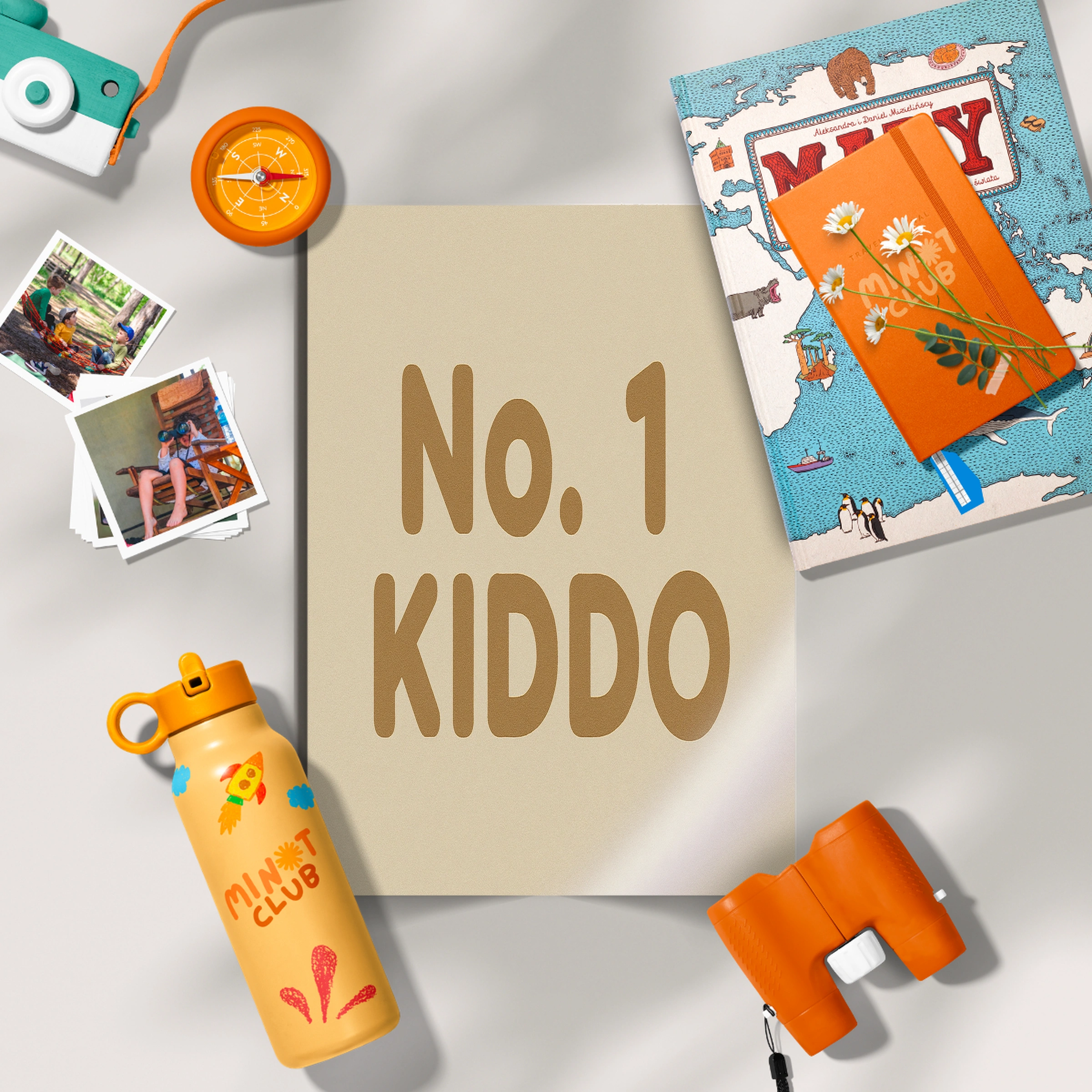 No.1 Kiddo Nursery Print - flat lay nursery decor print