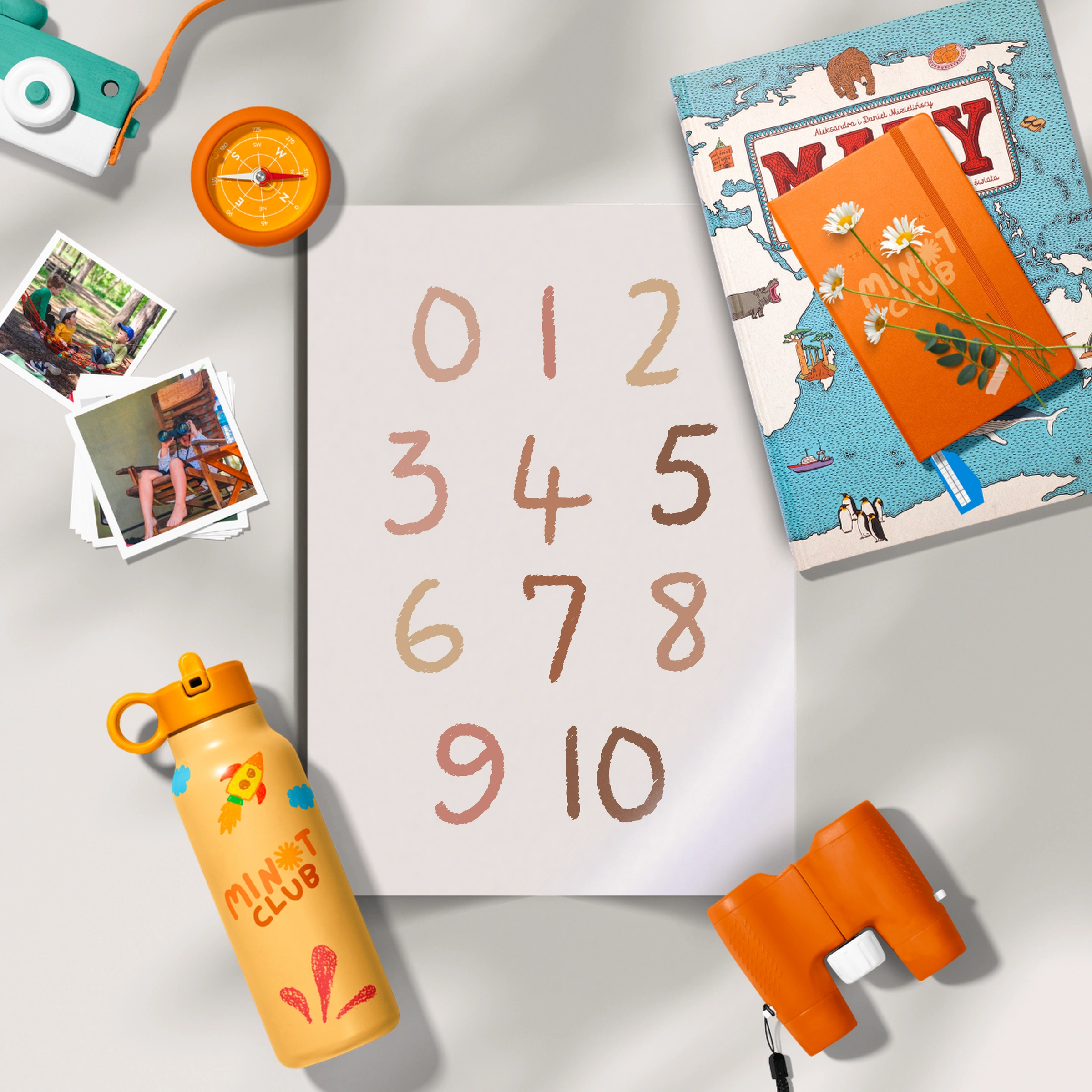 Numbers 0-9 Nursery Print