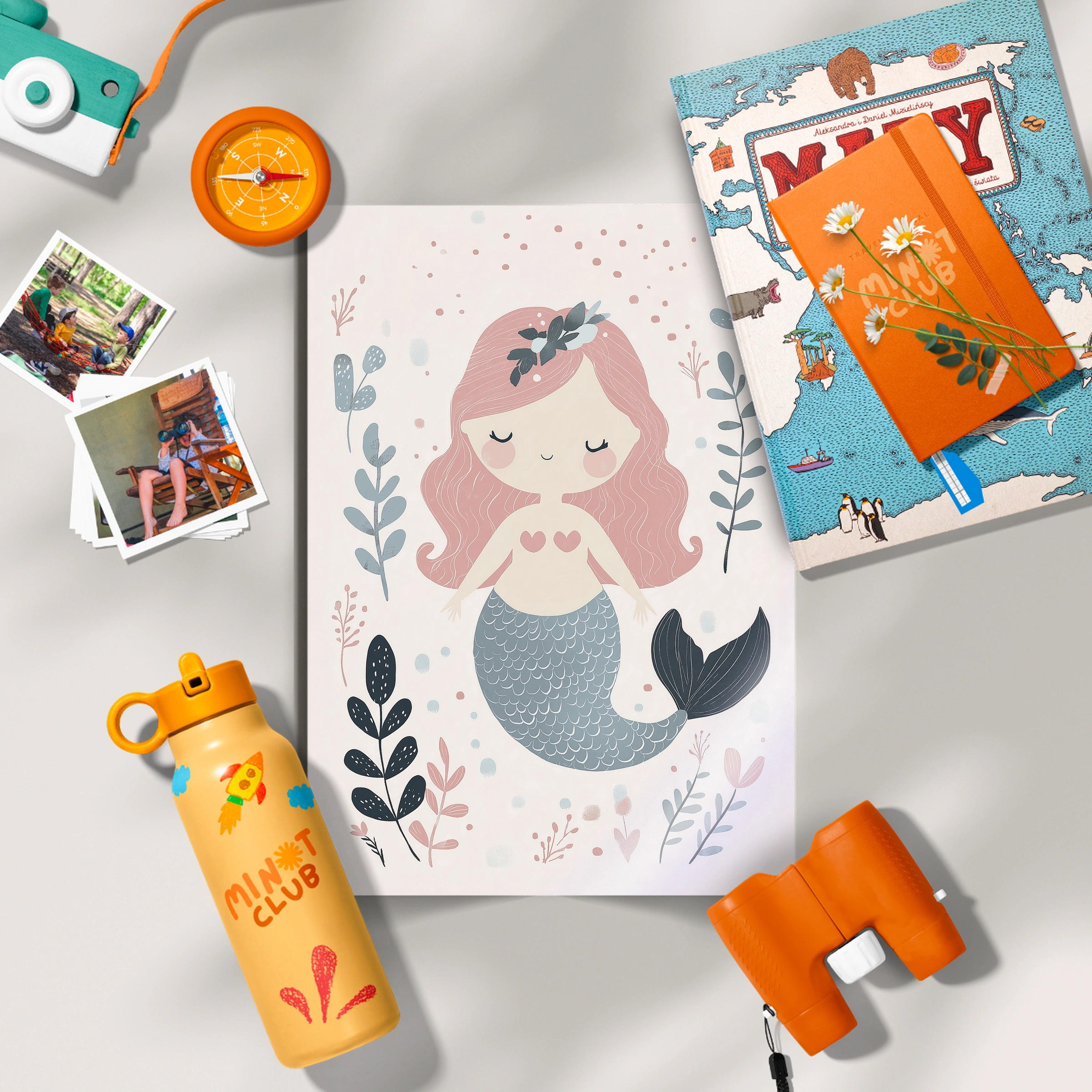 Ocean Mermaid Nursery Print