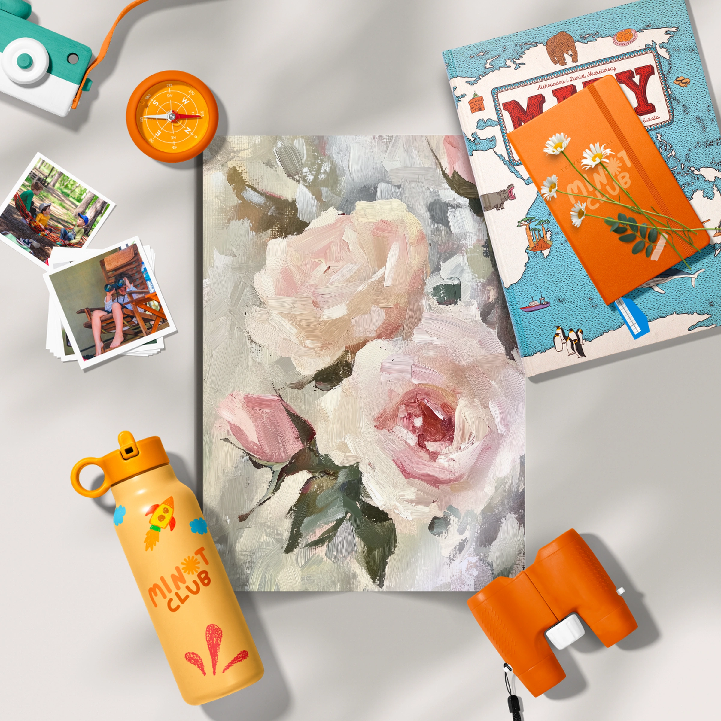 Painted Roses Nursery Print