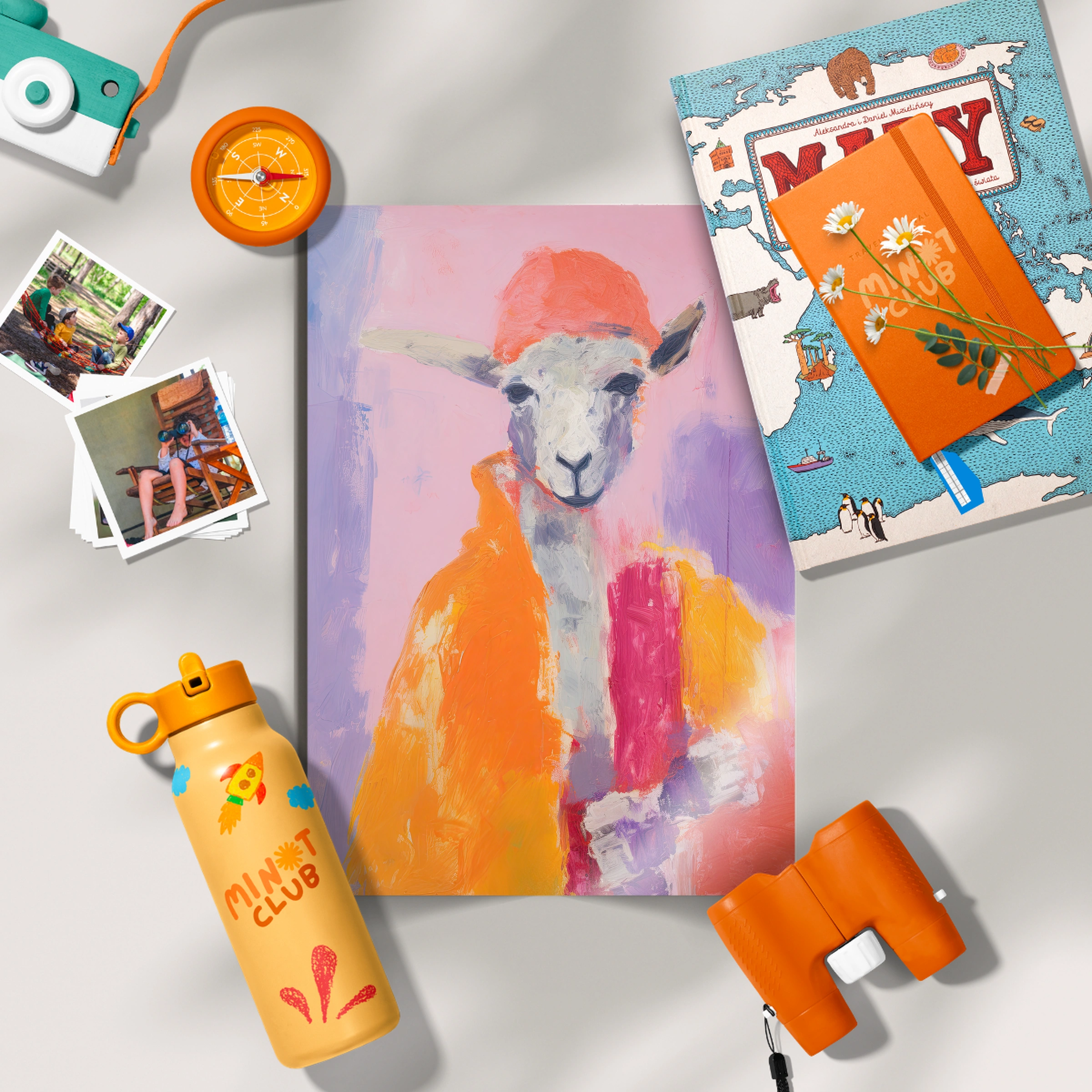 Painterly Sheep Nursery Print