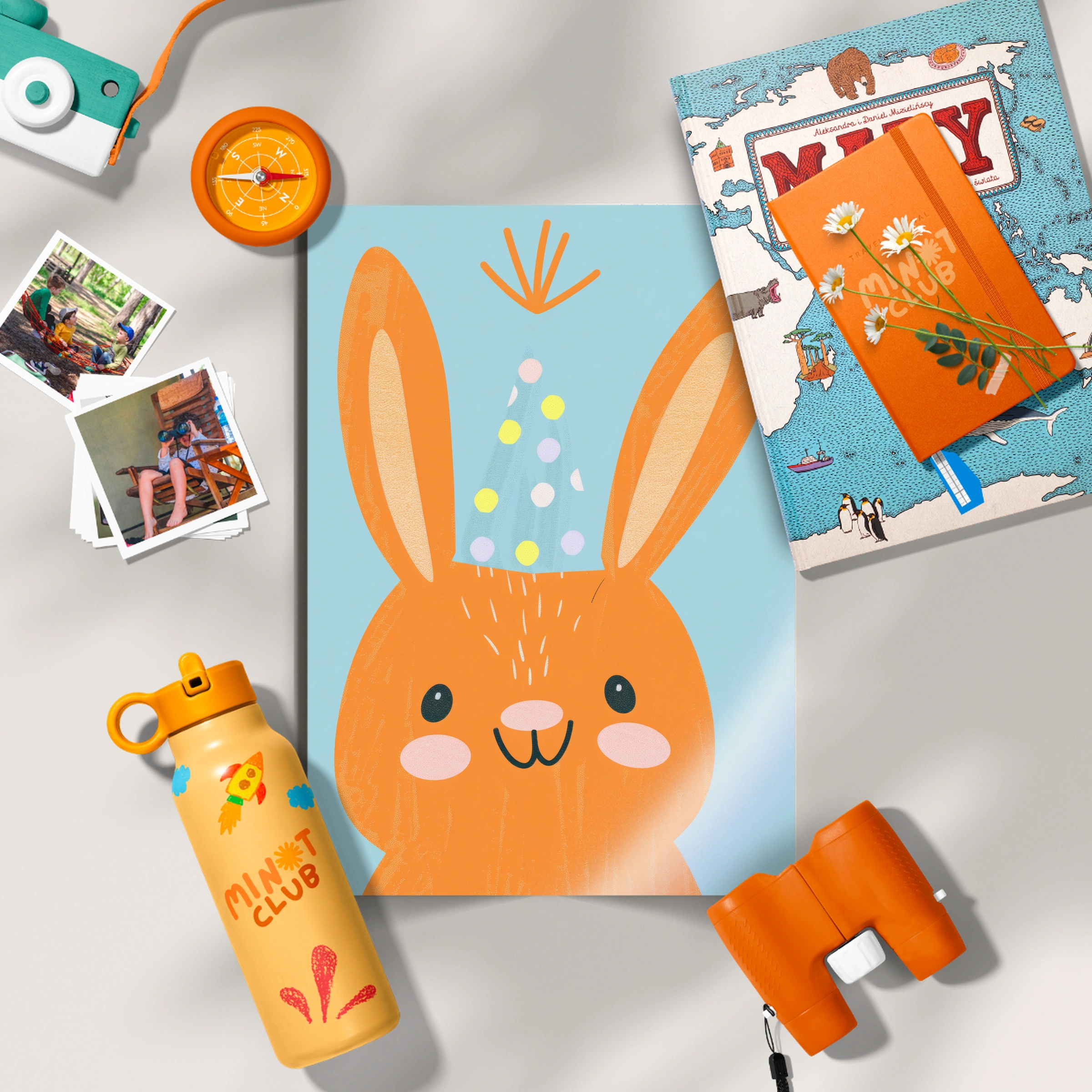 Party Bunny Nursery Print