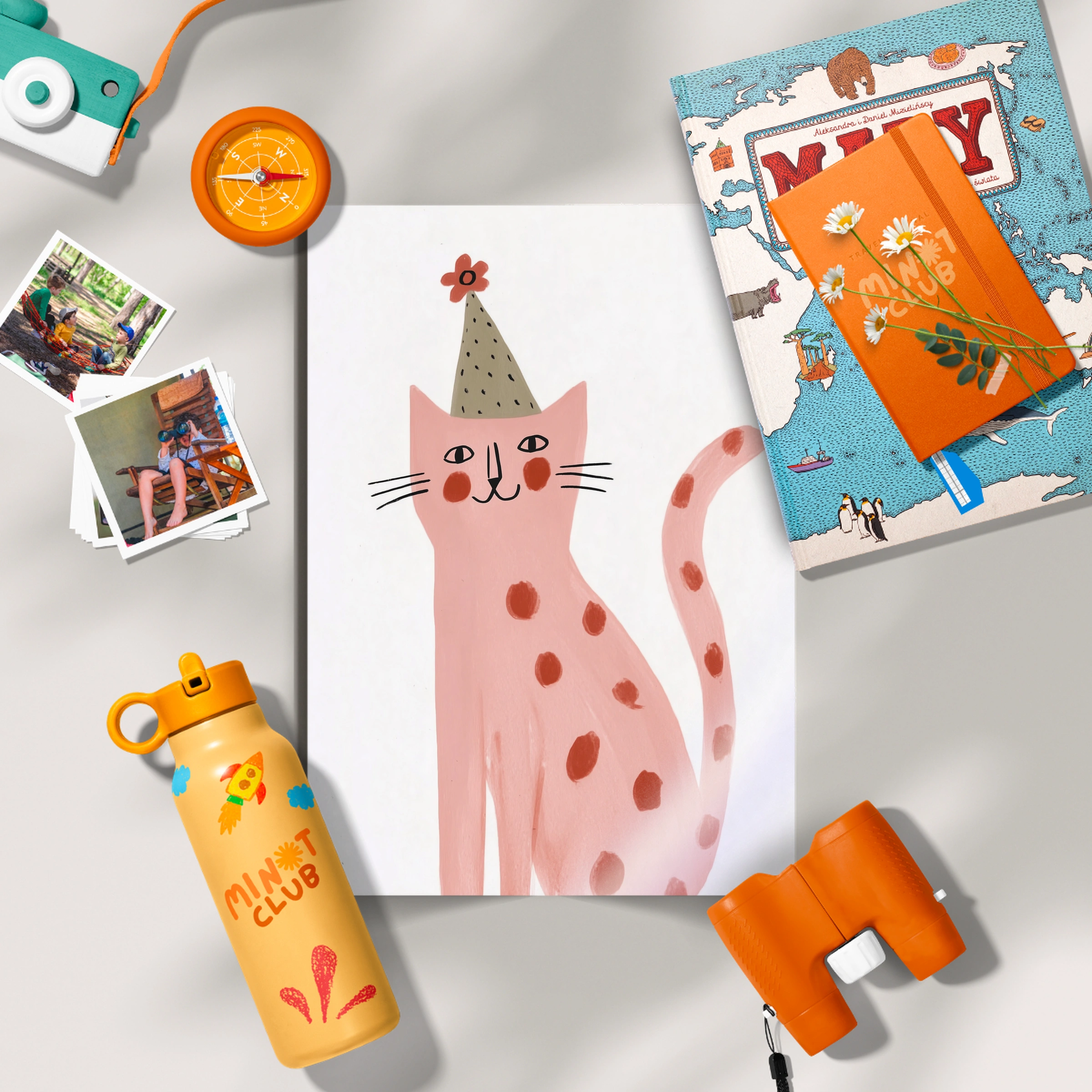 Party Cat Nursery Print