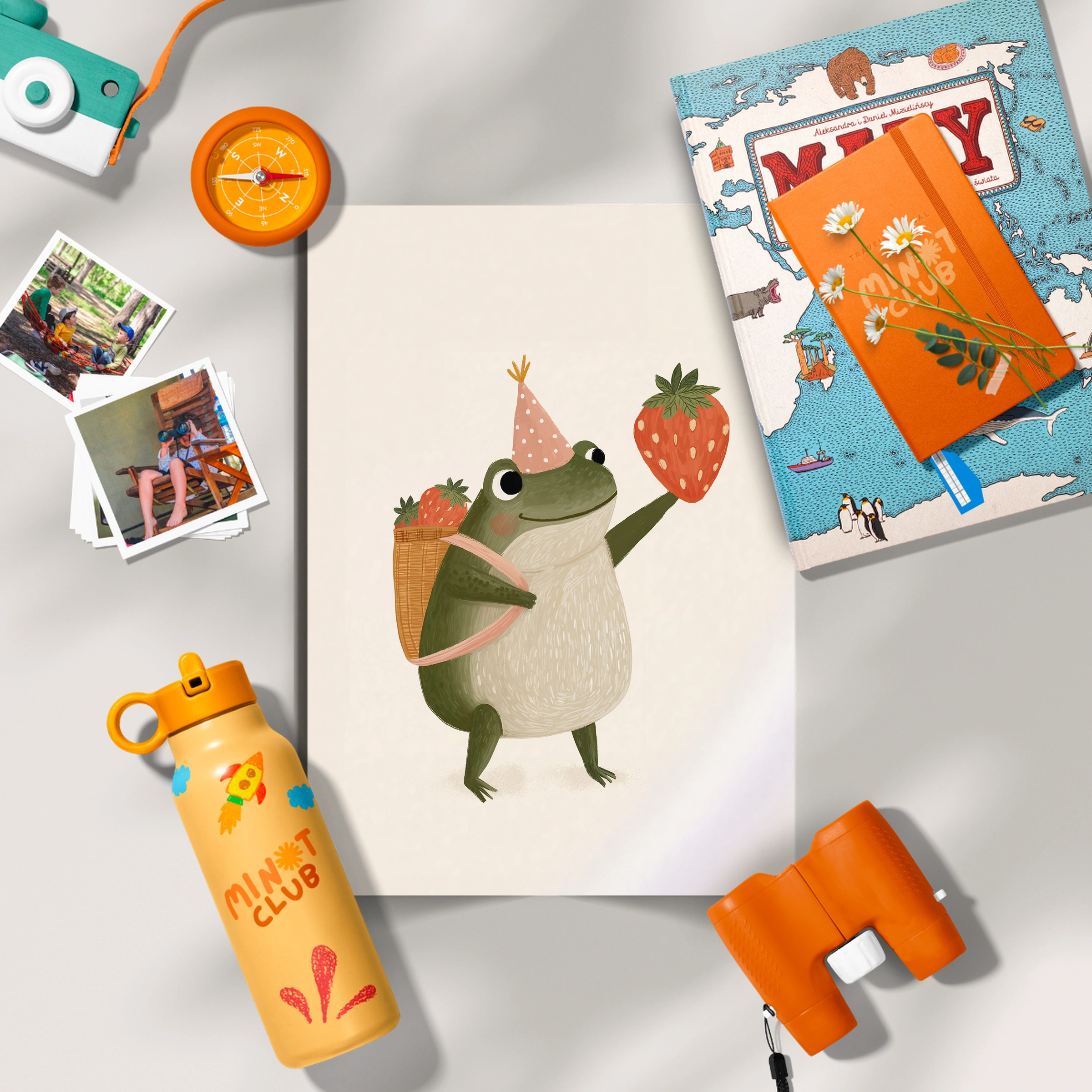 Party Frog Nursery Print