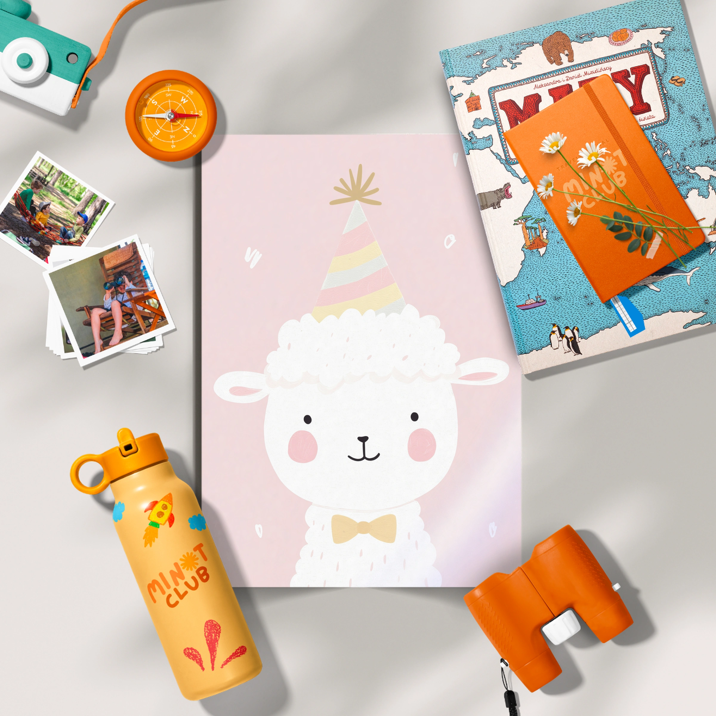 Party Llama Nursery Print