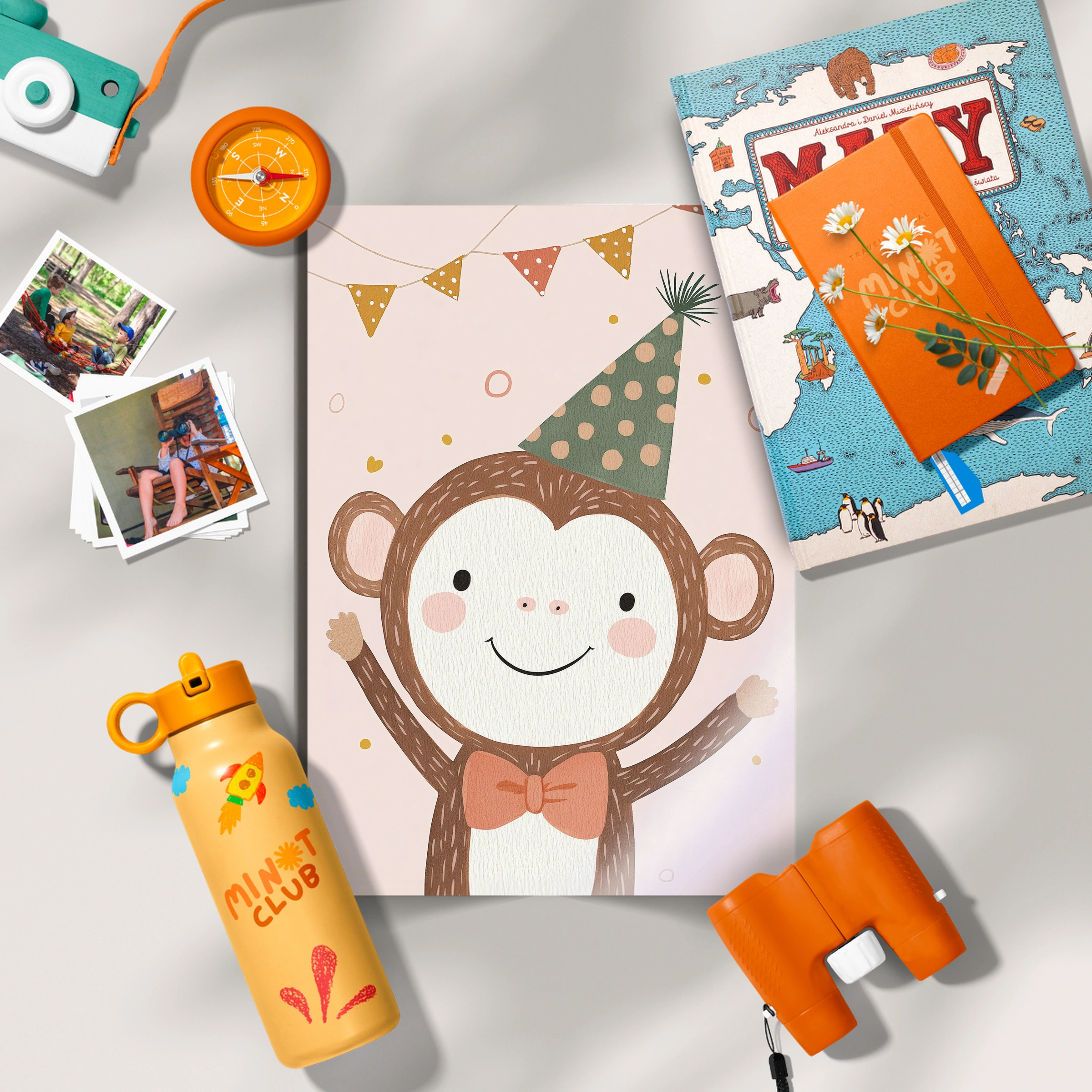 Party Monkey Nursery Print