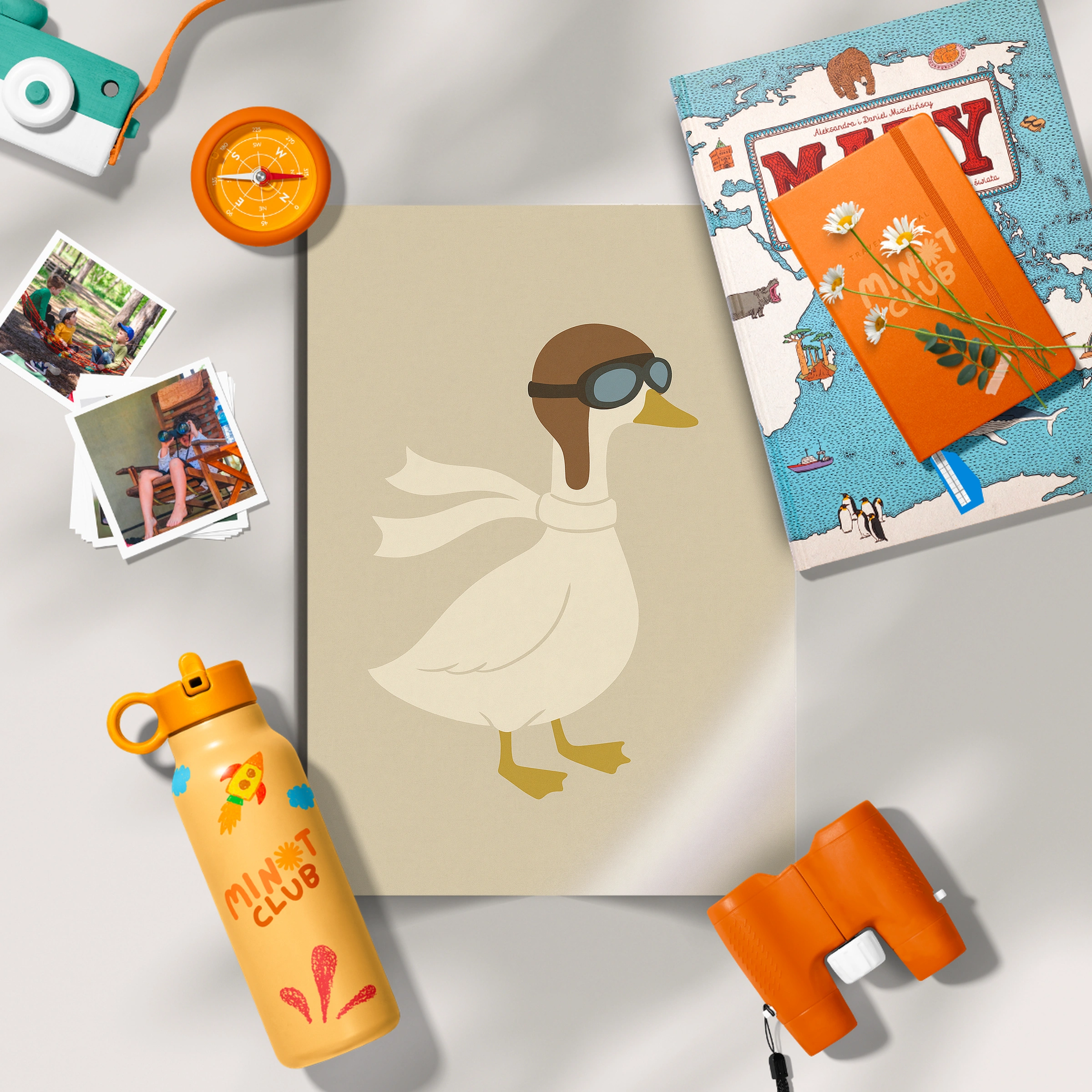 Pilot Goose Nursery Print