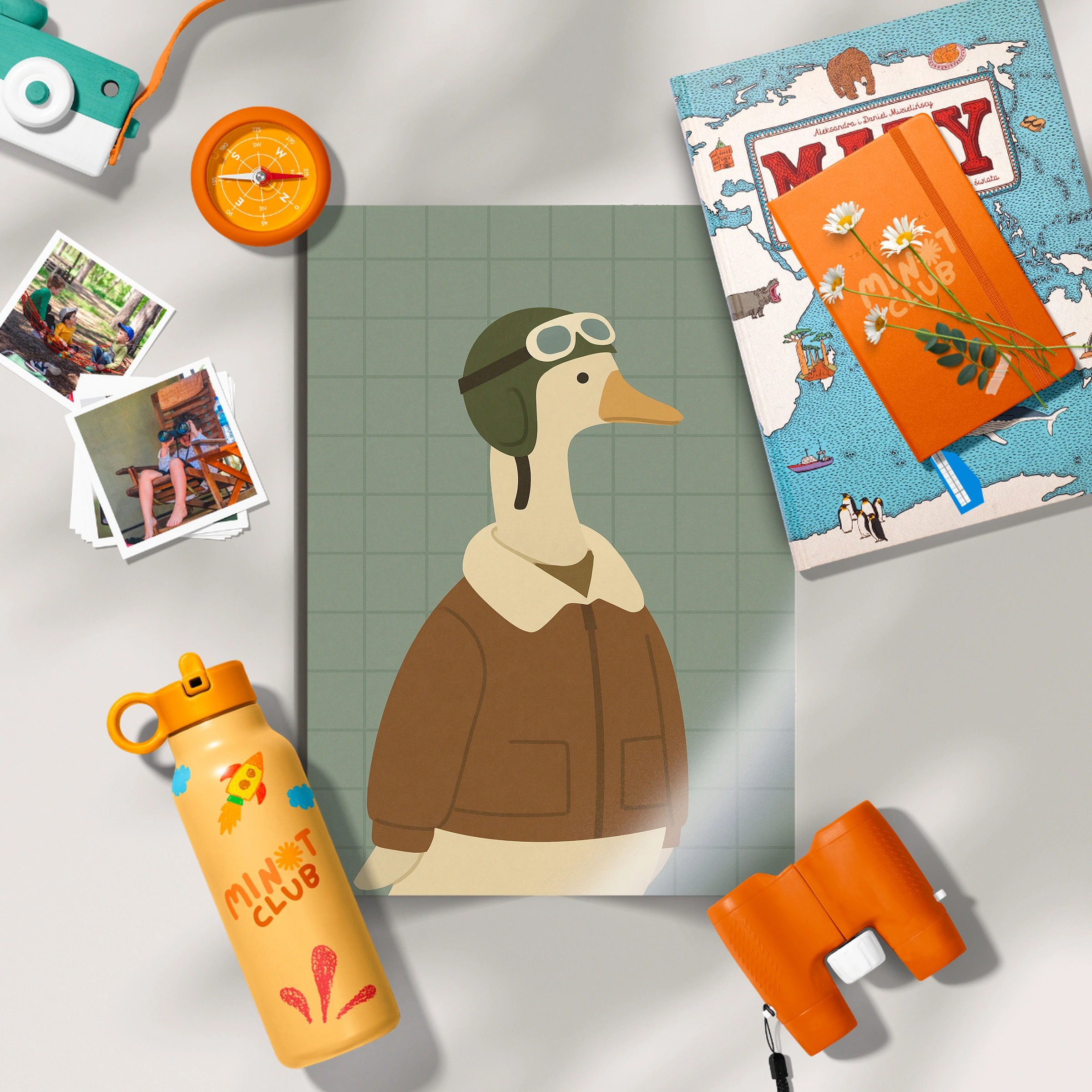 Pilot Goose Two Nursery Print