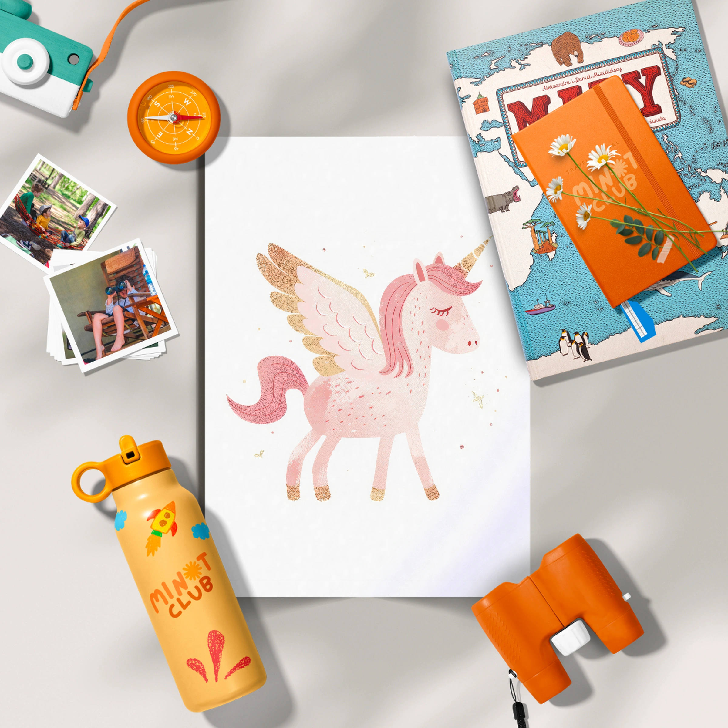 Pink Pegasus Nursery Print