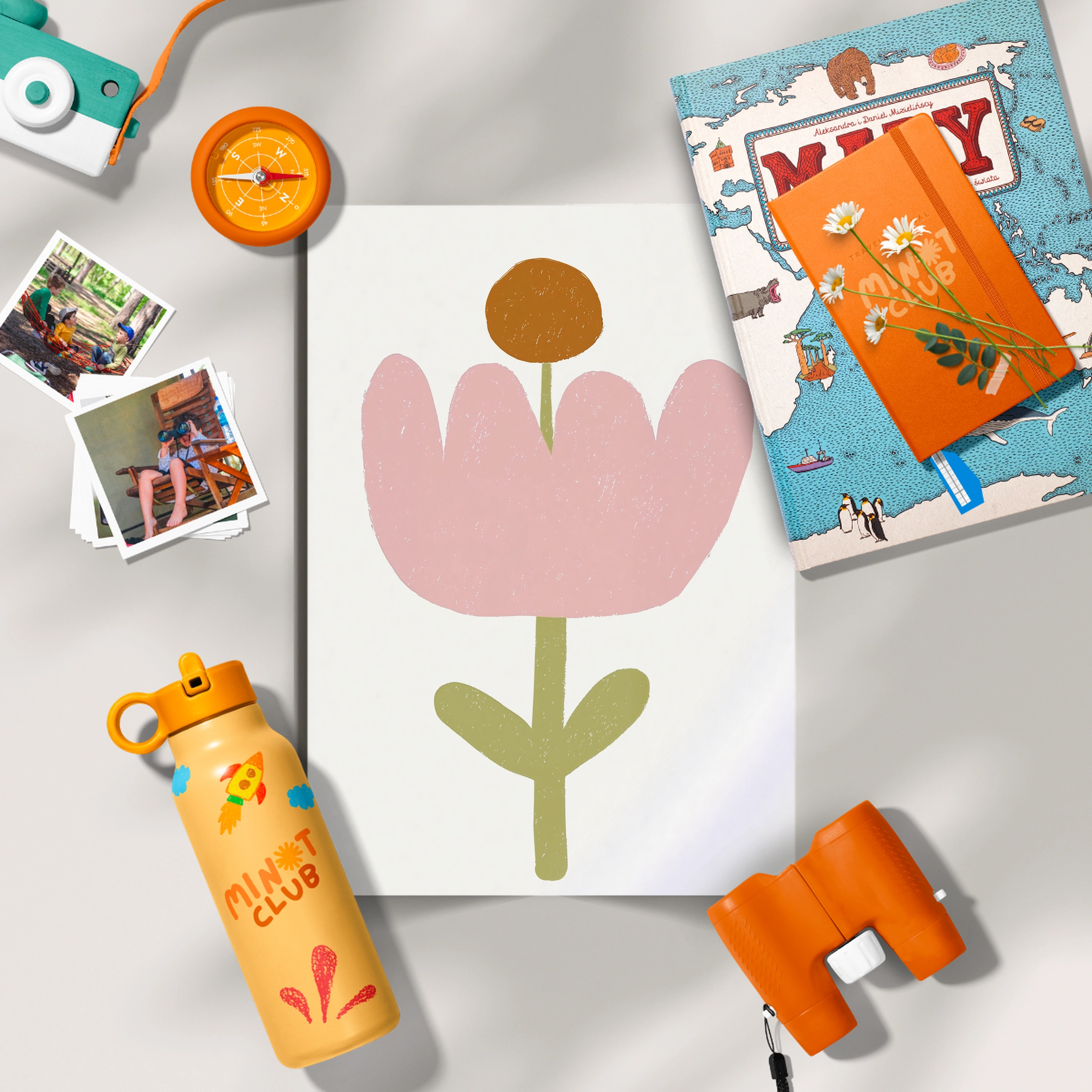 Pink Tulip Nursery Print