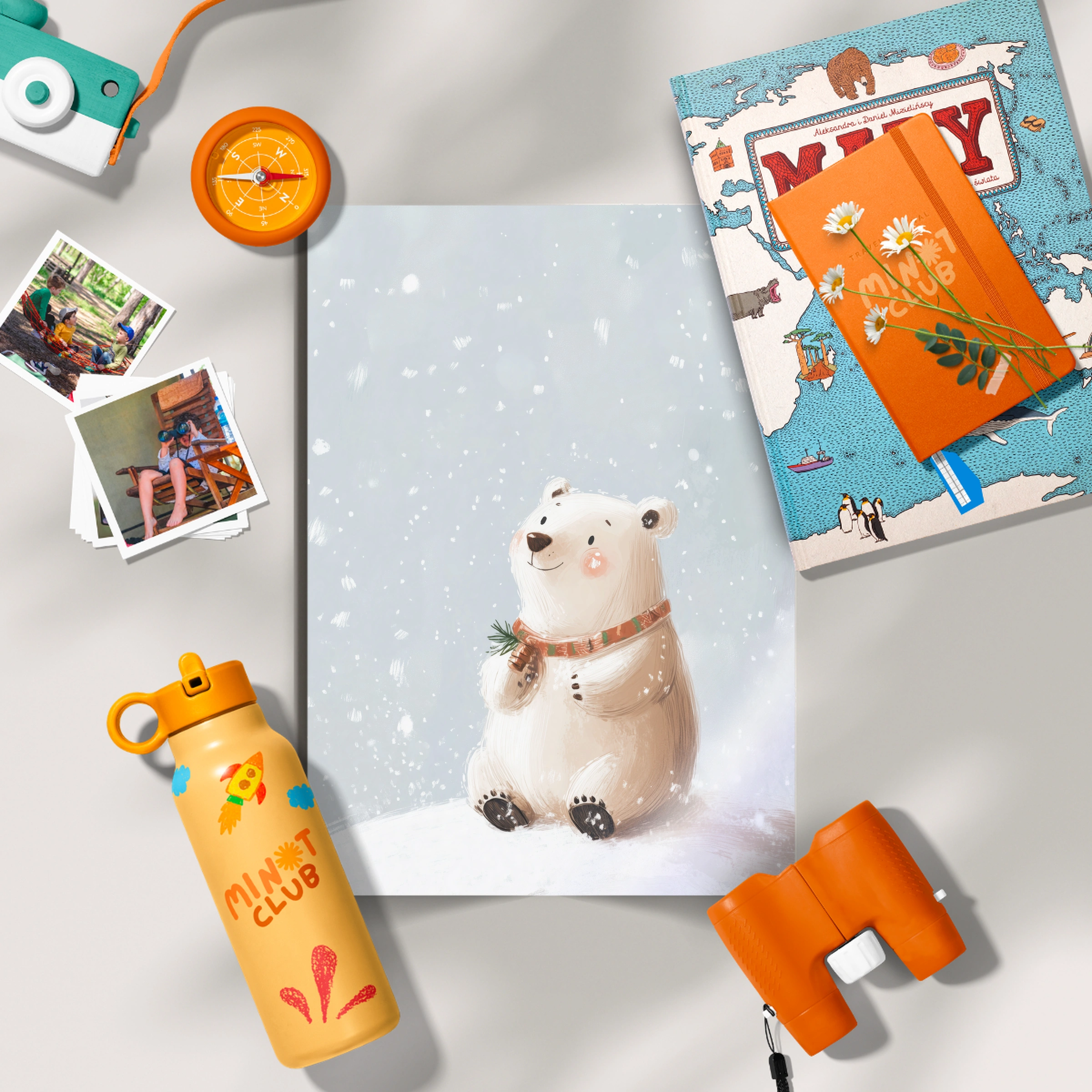 Polar Bear Christmas Print