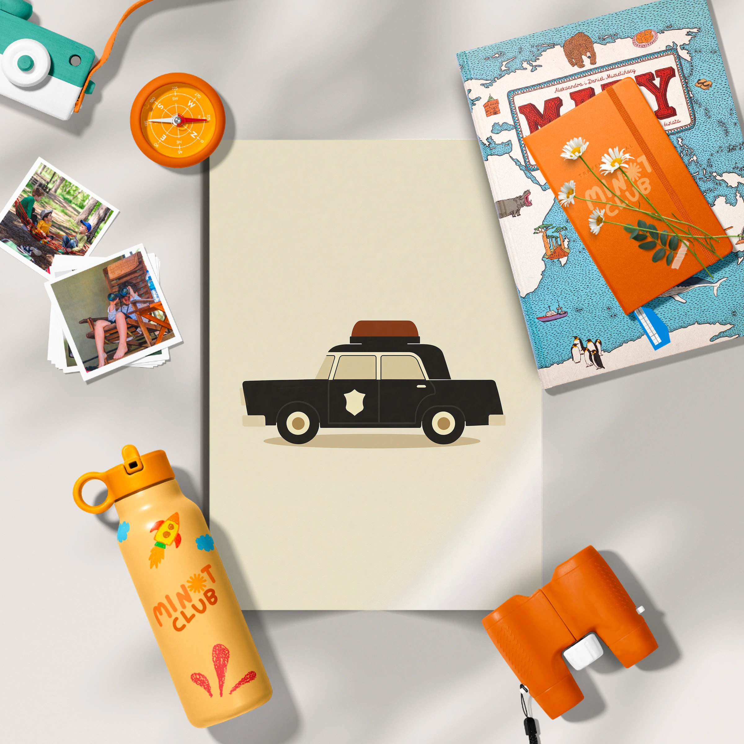 Police Cruiser Nursery Print