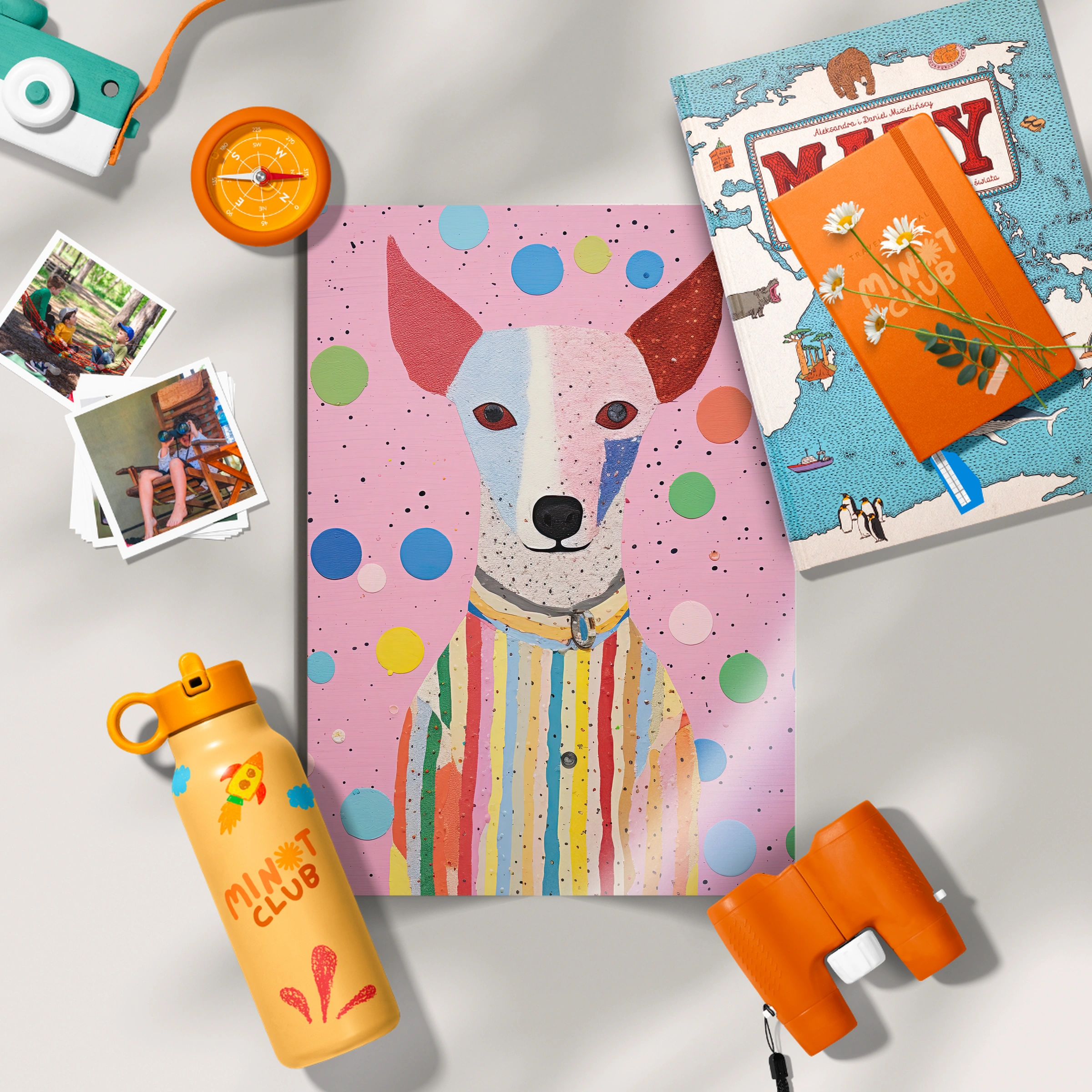 Polka Dot Dog Nursery Print
