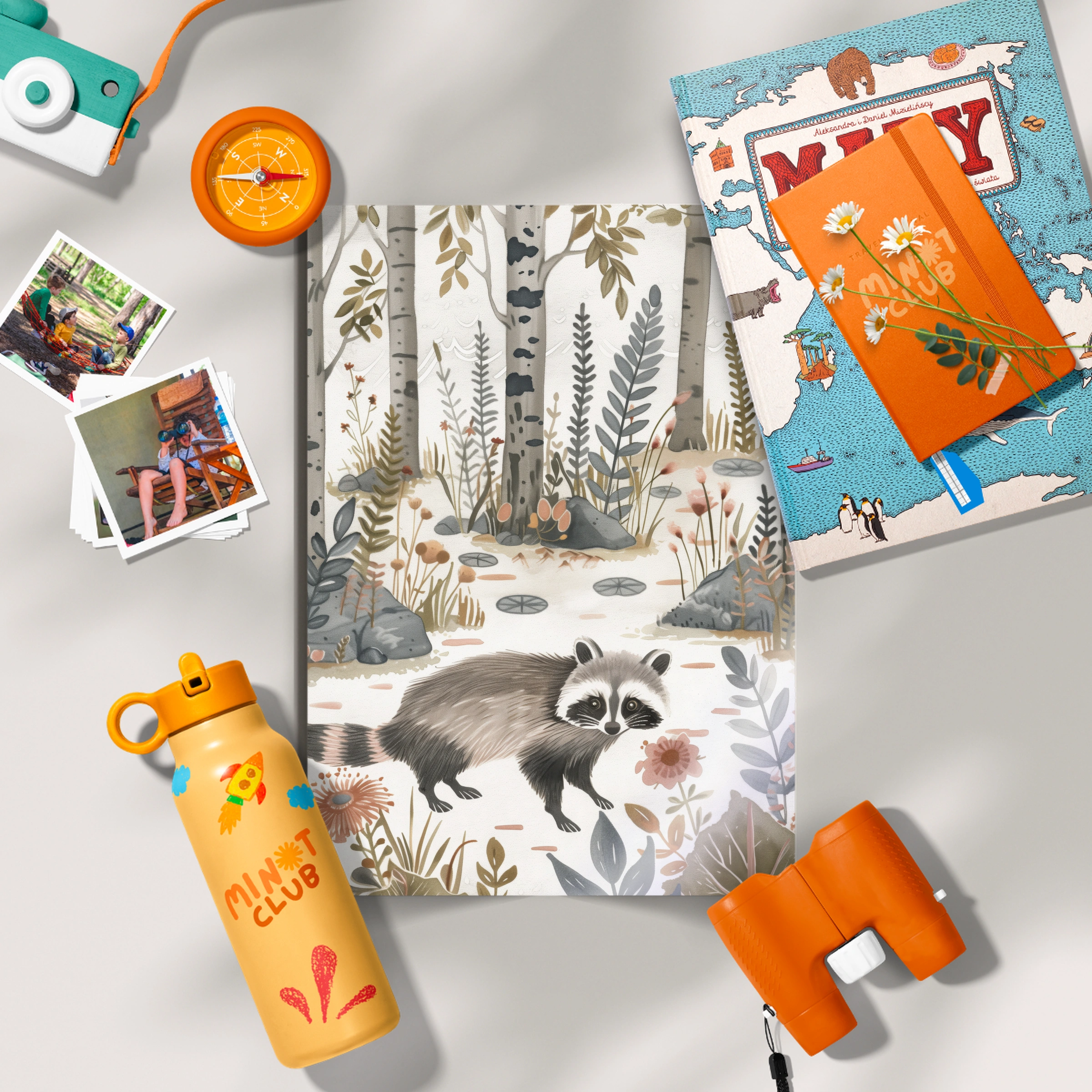 Raccoon in the Forest Nursery Print