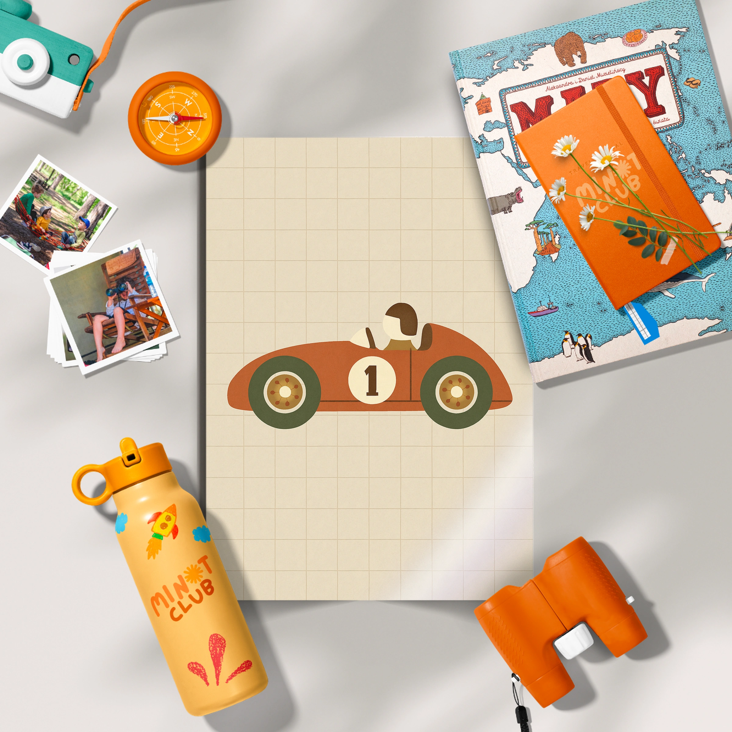 Race Car Driver Nursery Print