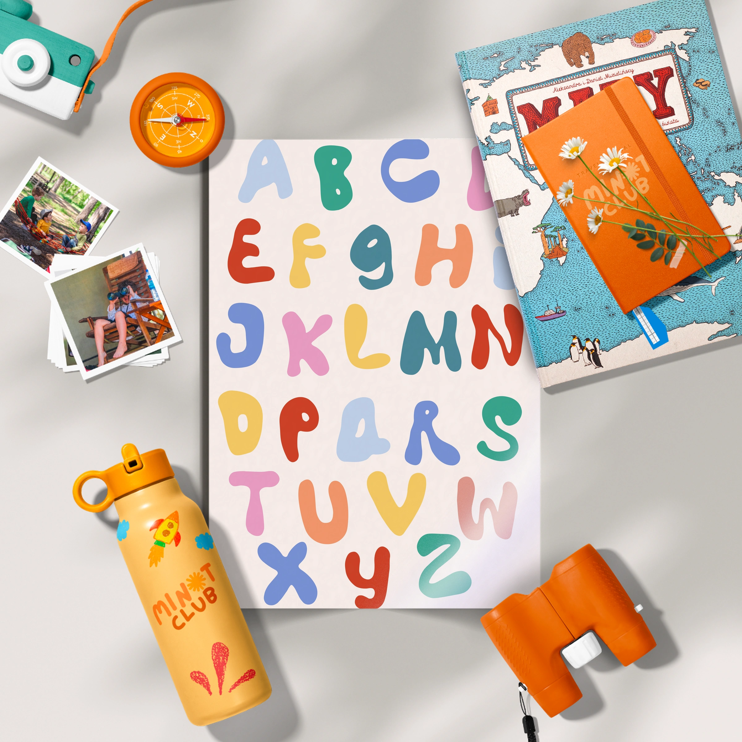 Rainbow Alphabet Nursery Print