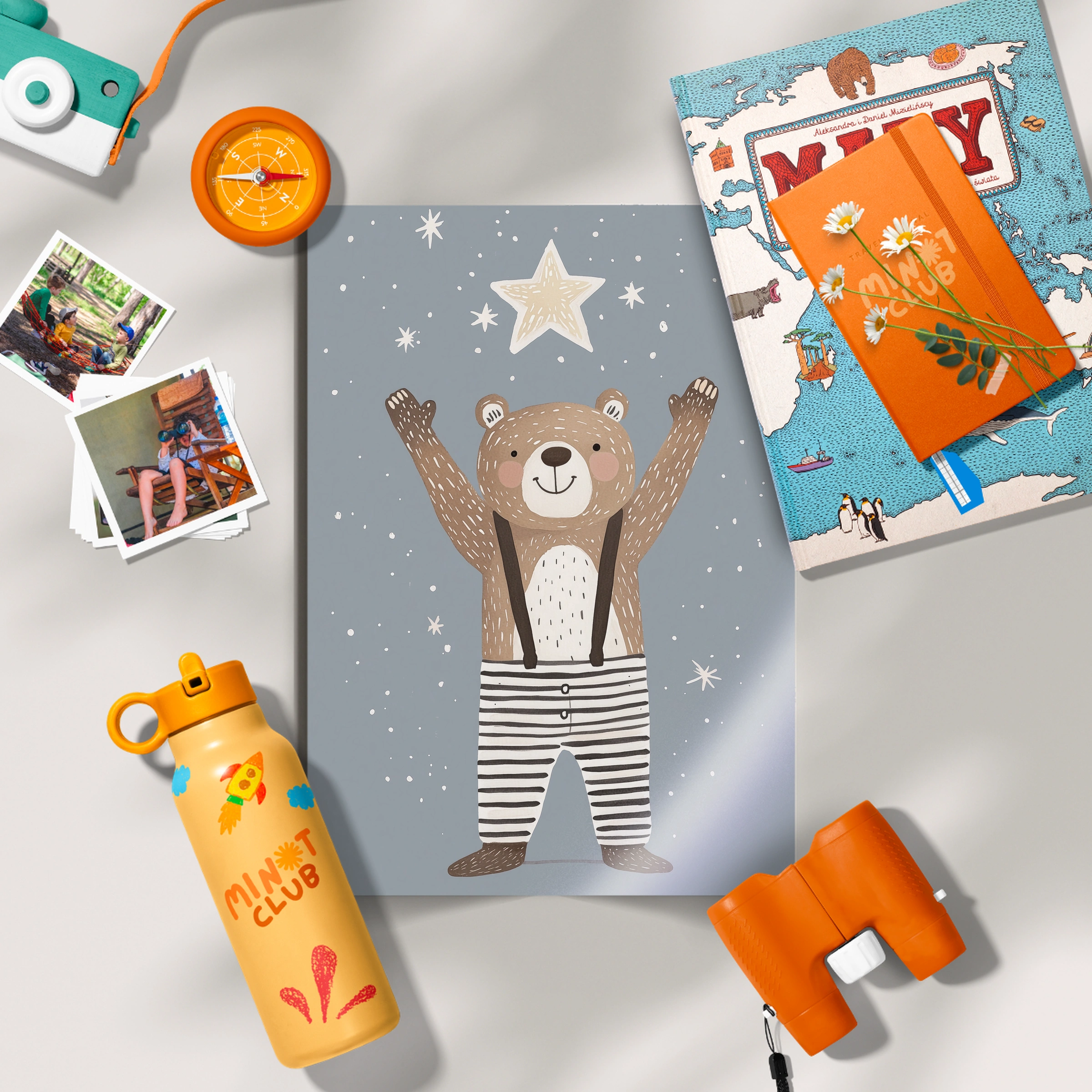 Reach for the Stars Bear Nursery Print