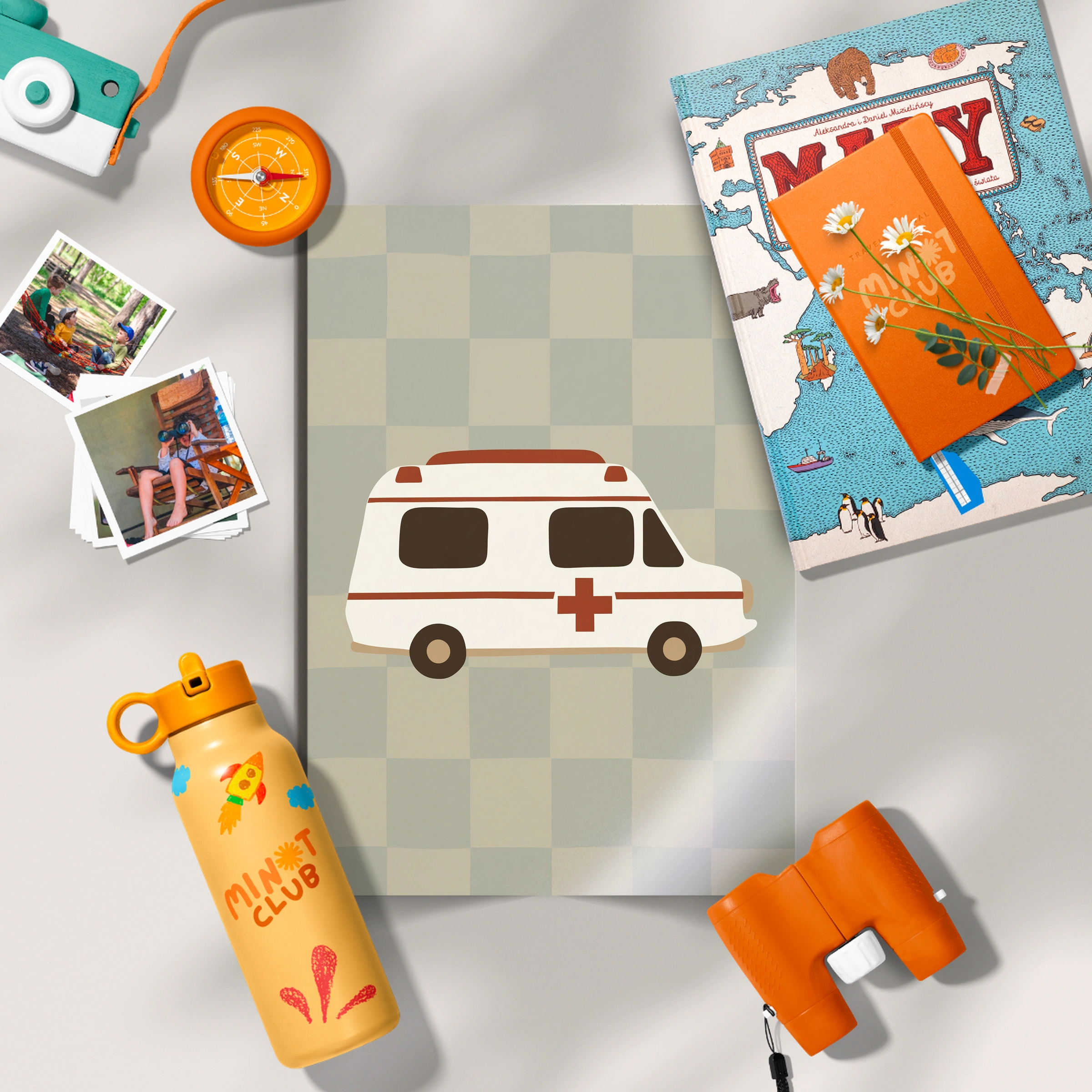 Rescue Ambulance Nursery Print