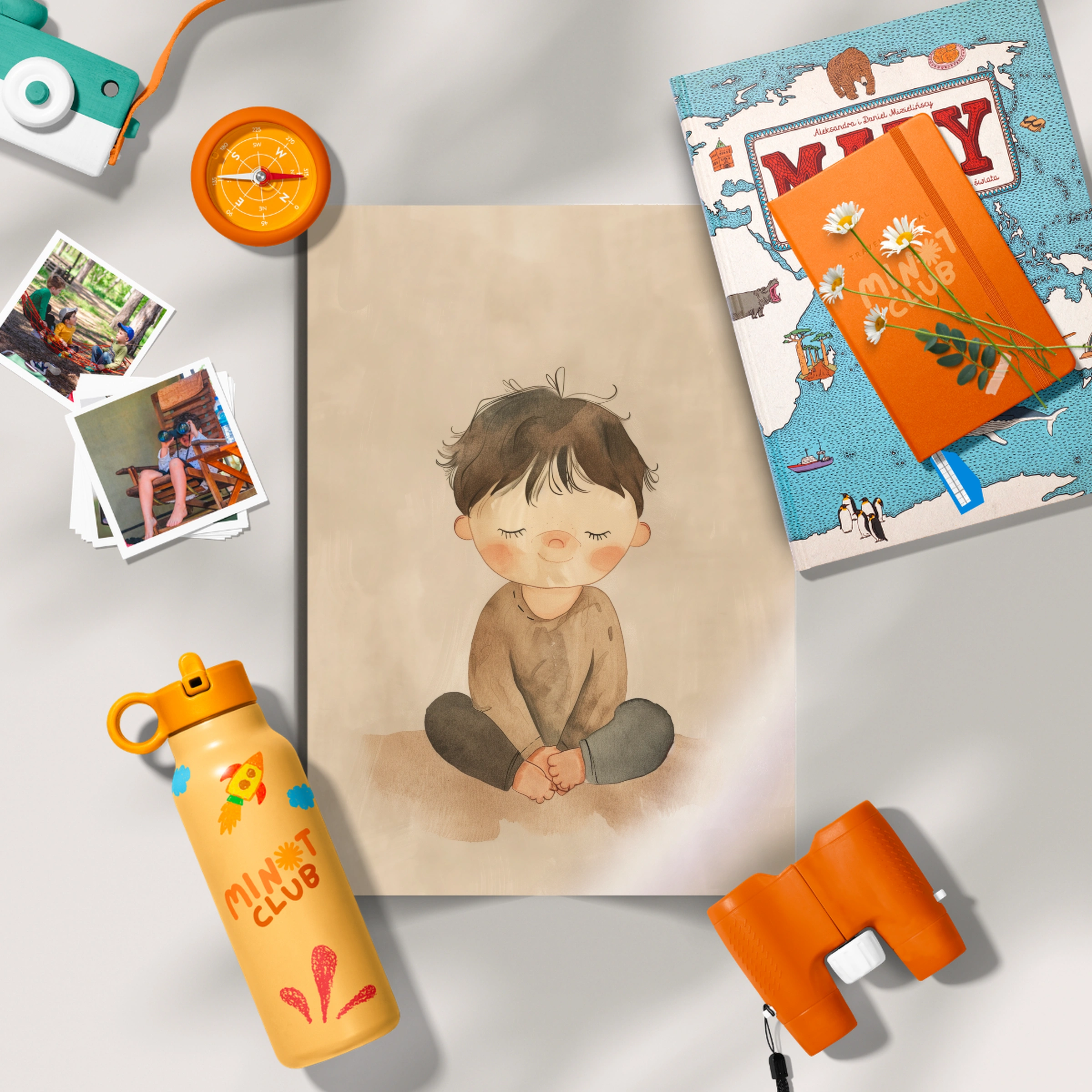 Resting Boy Nursery Print