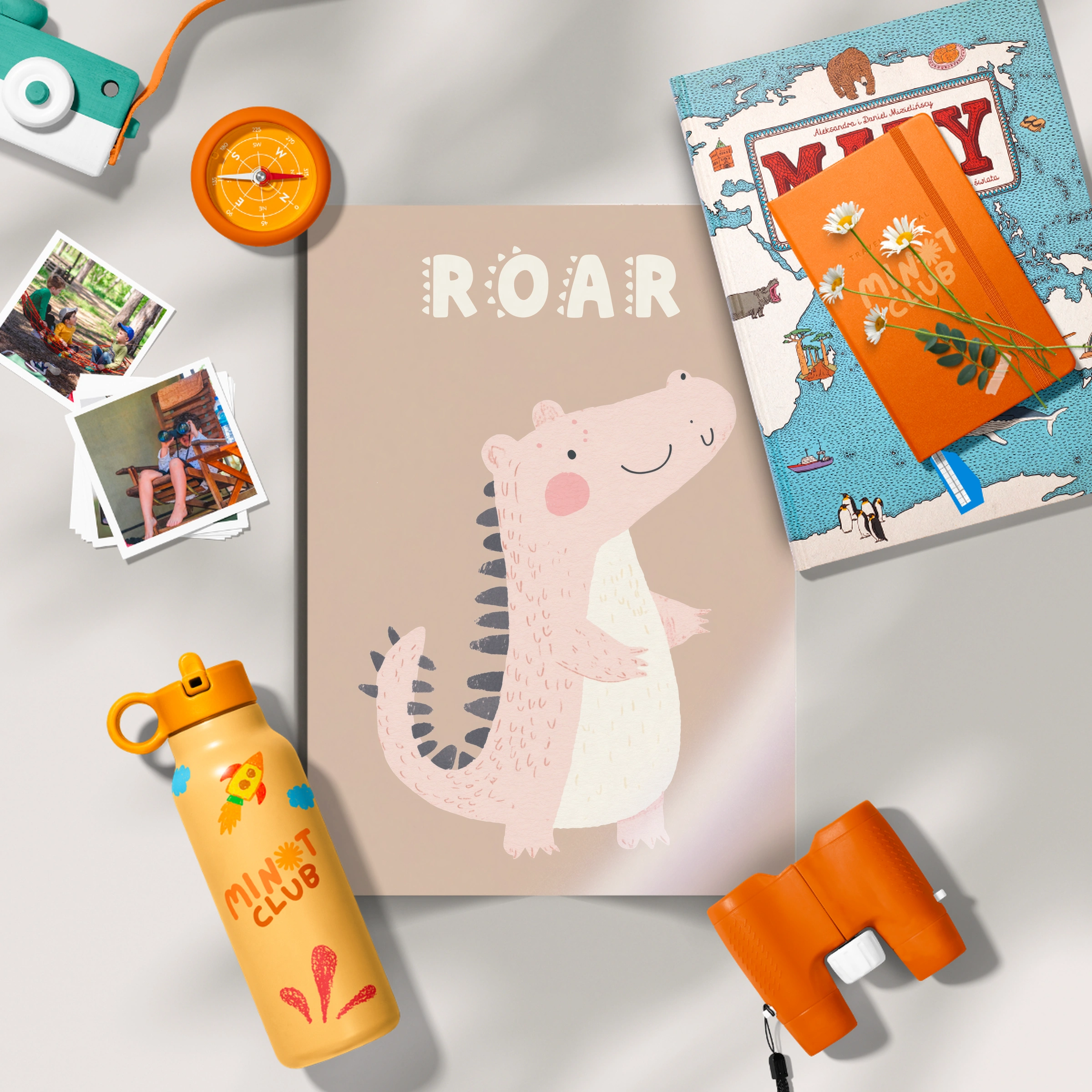 Roar Crocodile Nursery Print
