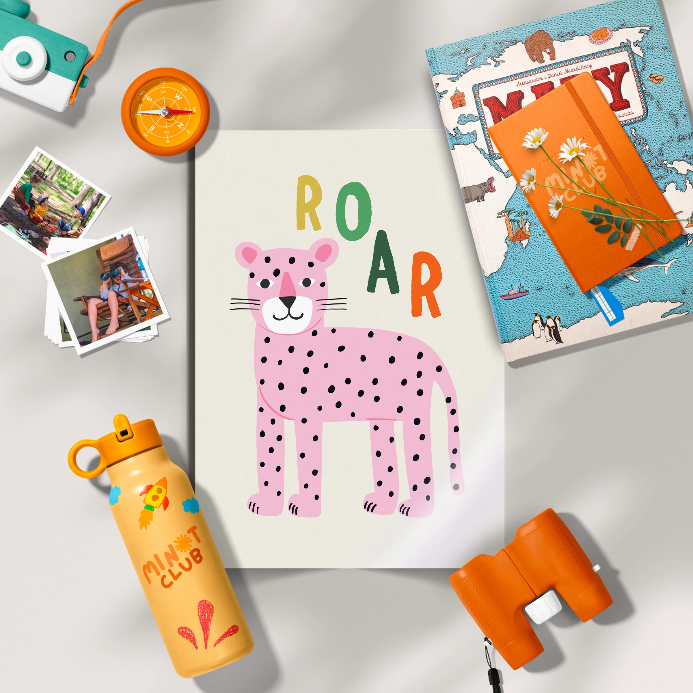 Roar Leopard Nursery Print