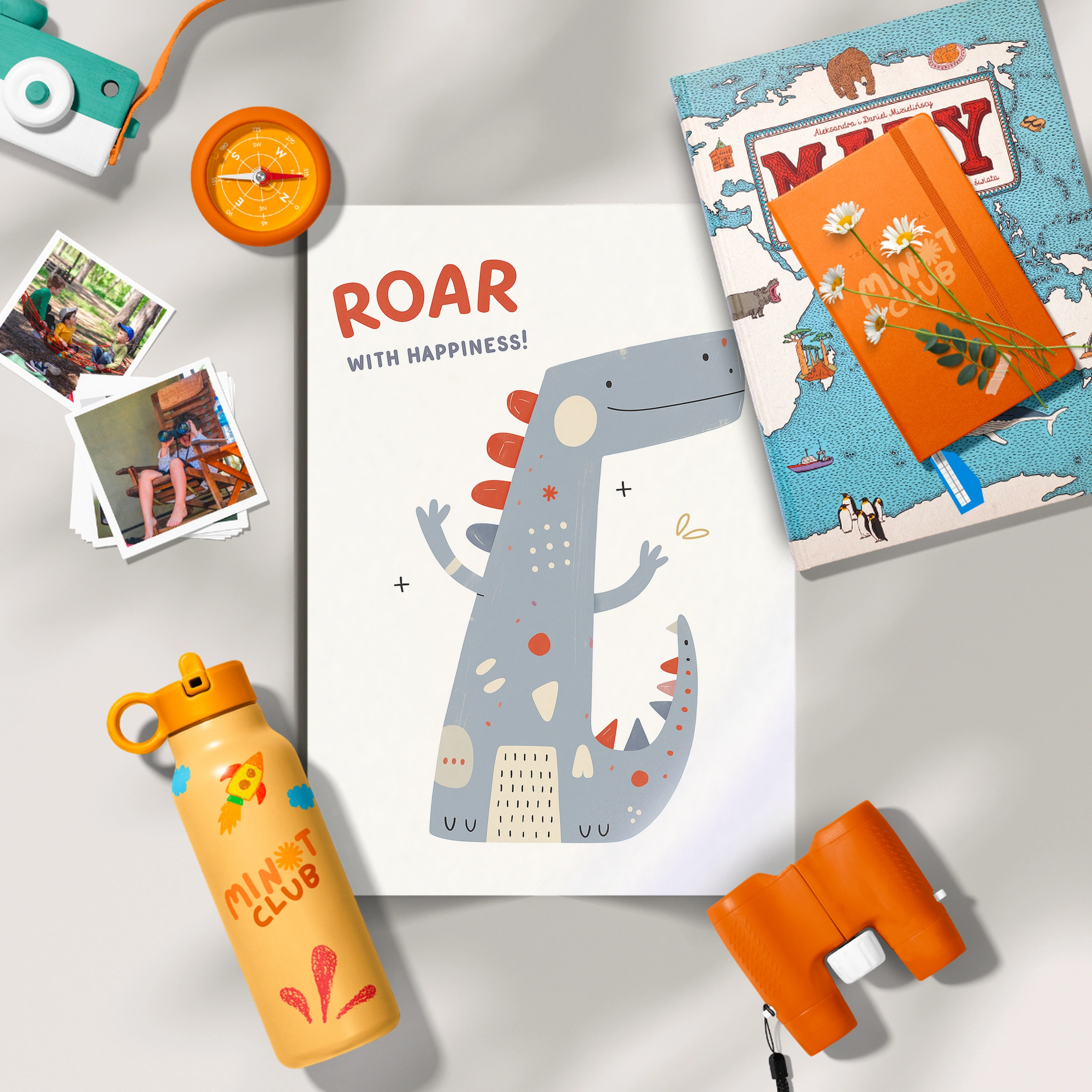 Roar with Happiness Nursery Print