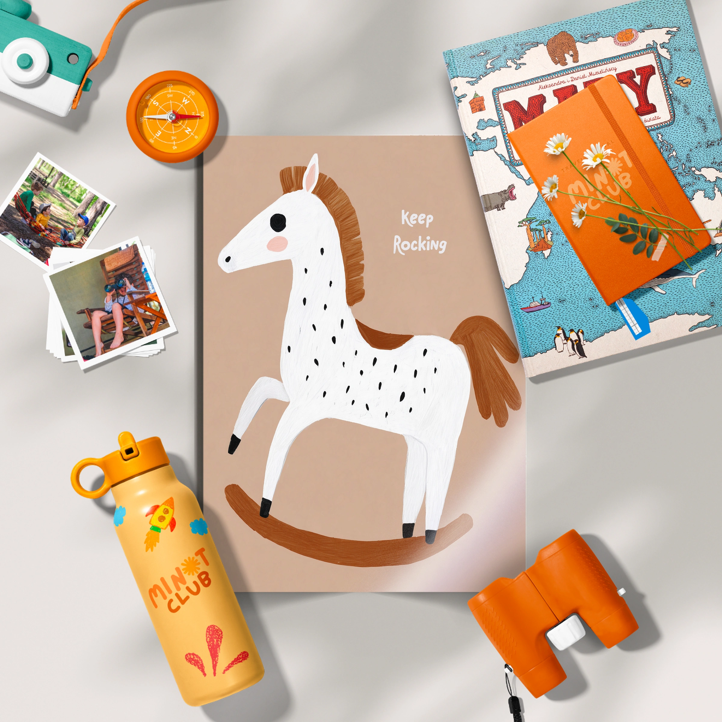 Rocking Horse Nursery Print