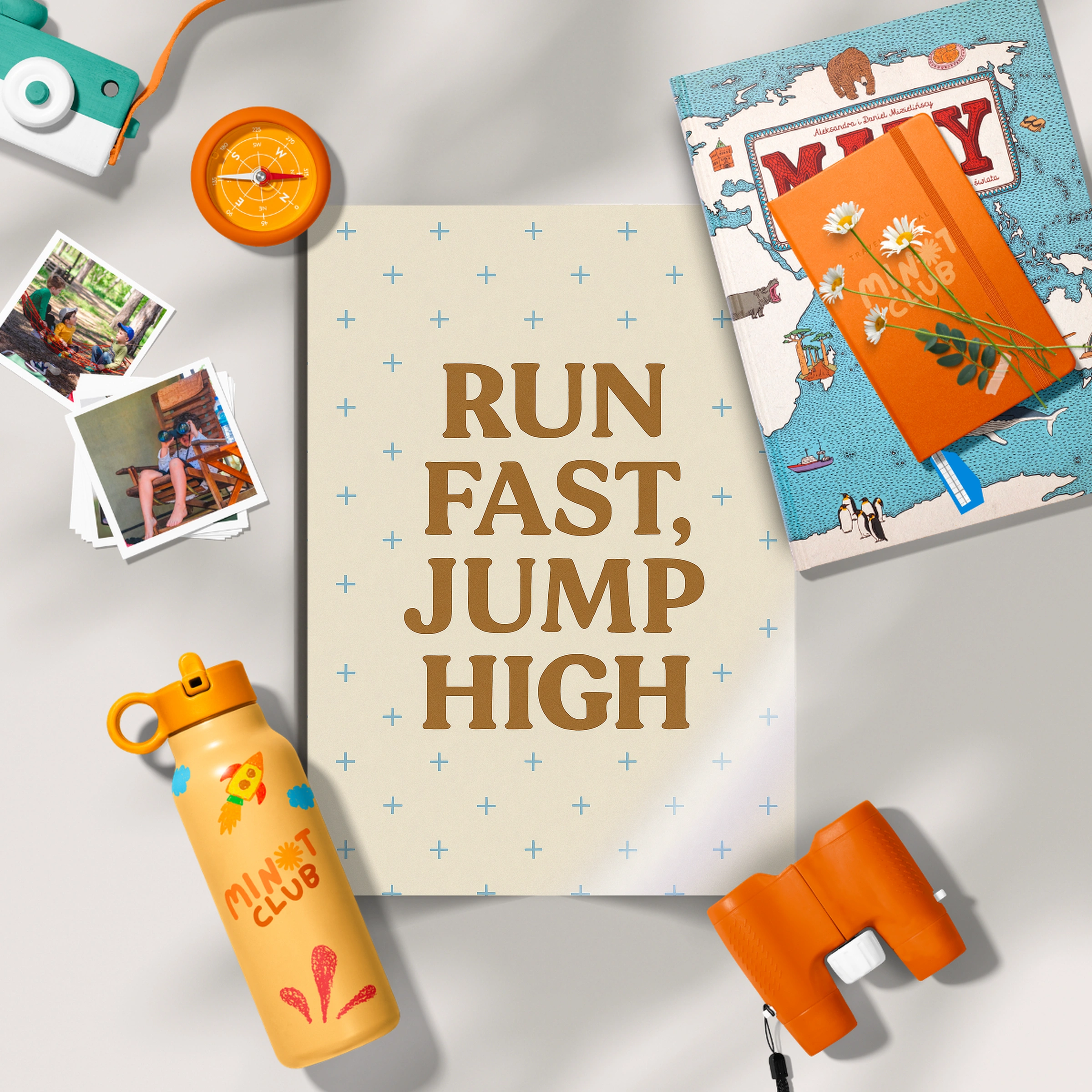 Run Fast Jump High Nursery Print