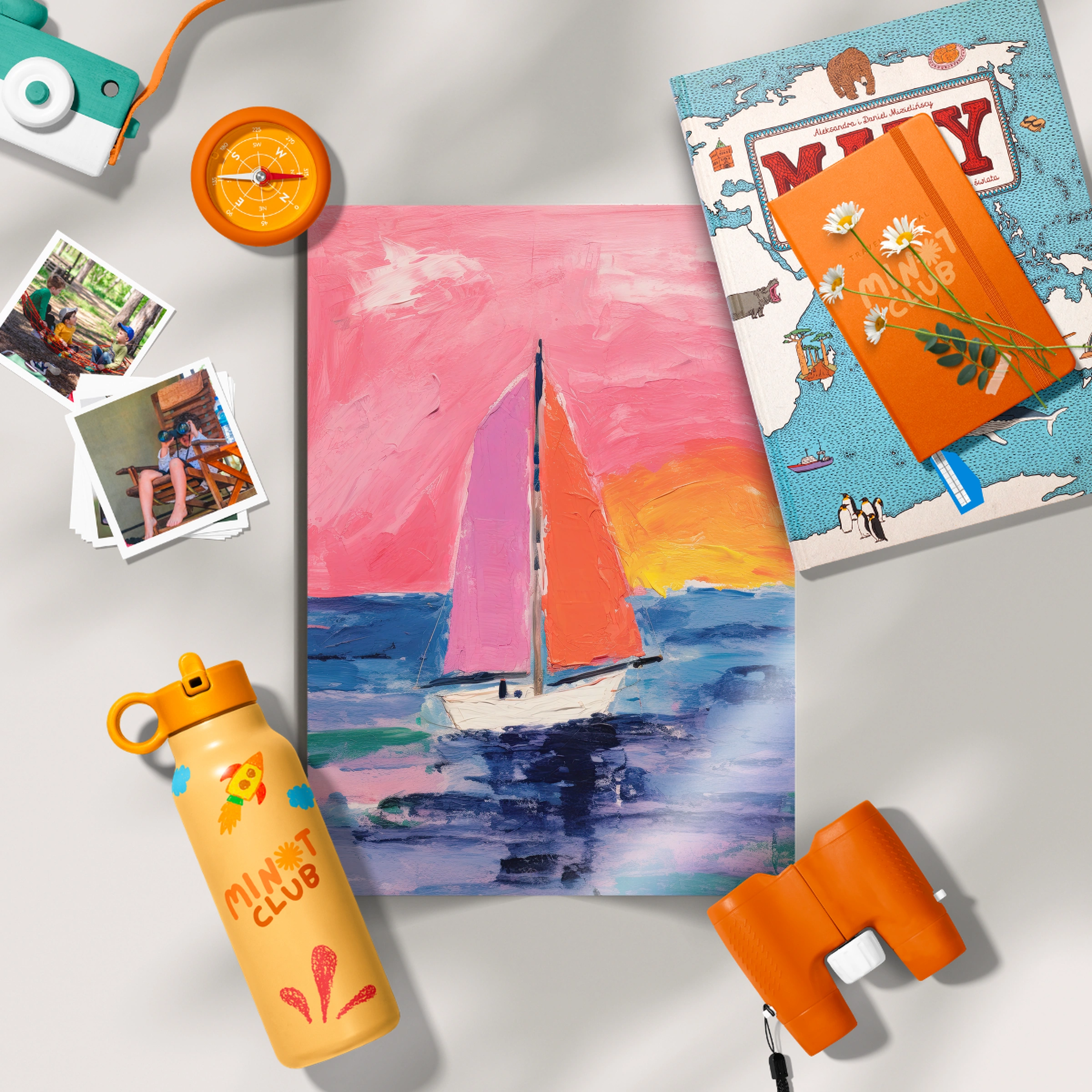 Sailboat Sunset Nursery Print