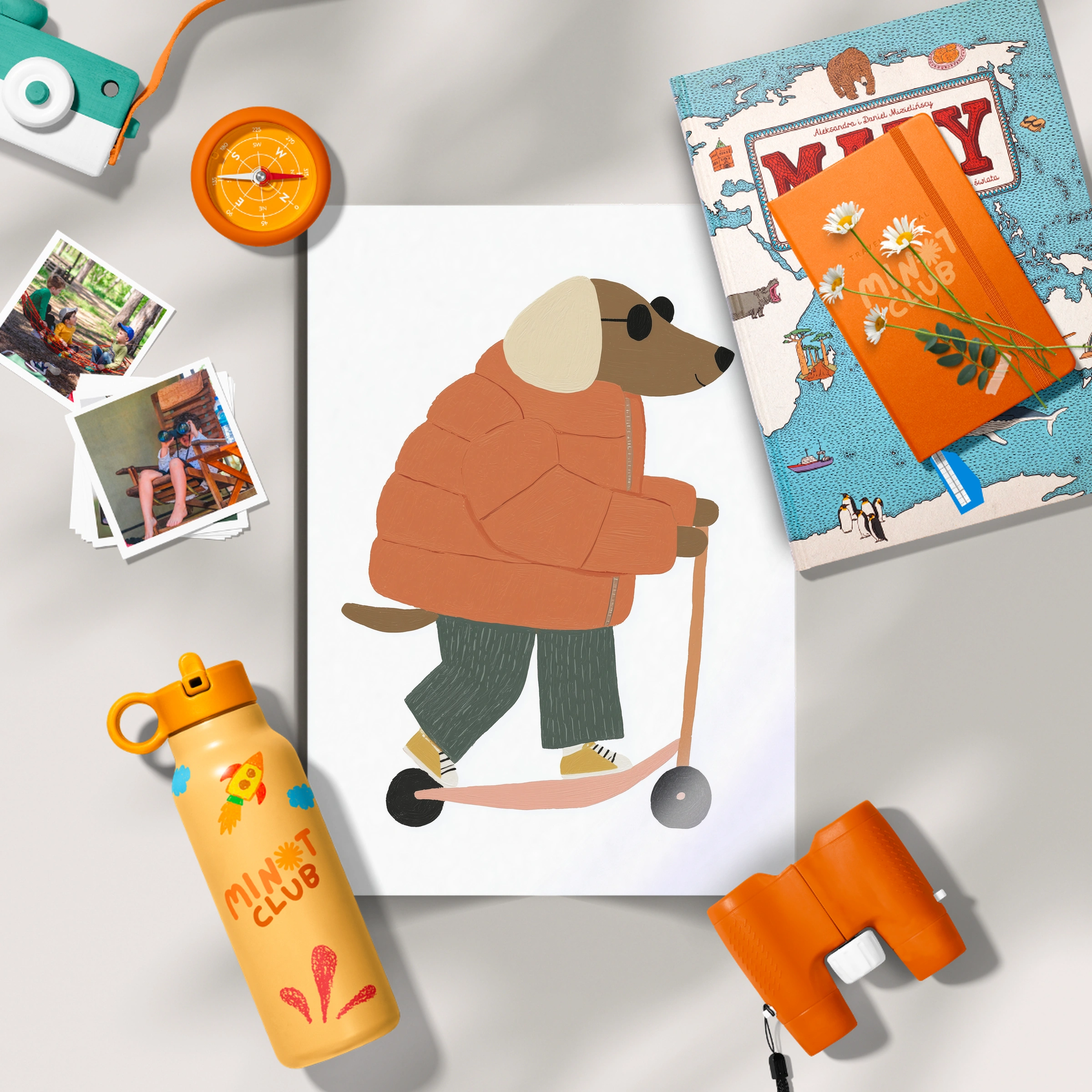 Scooter Dog Nursery Print