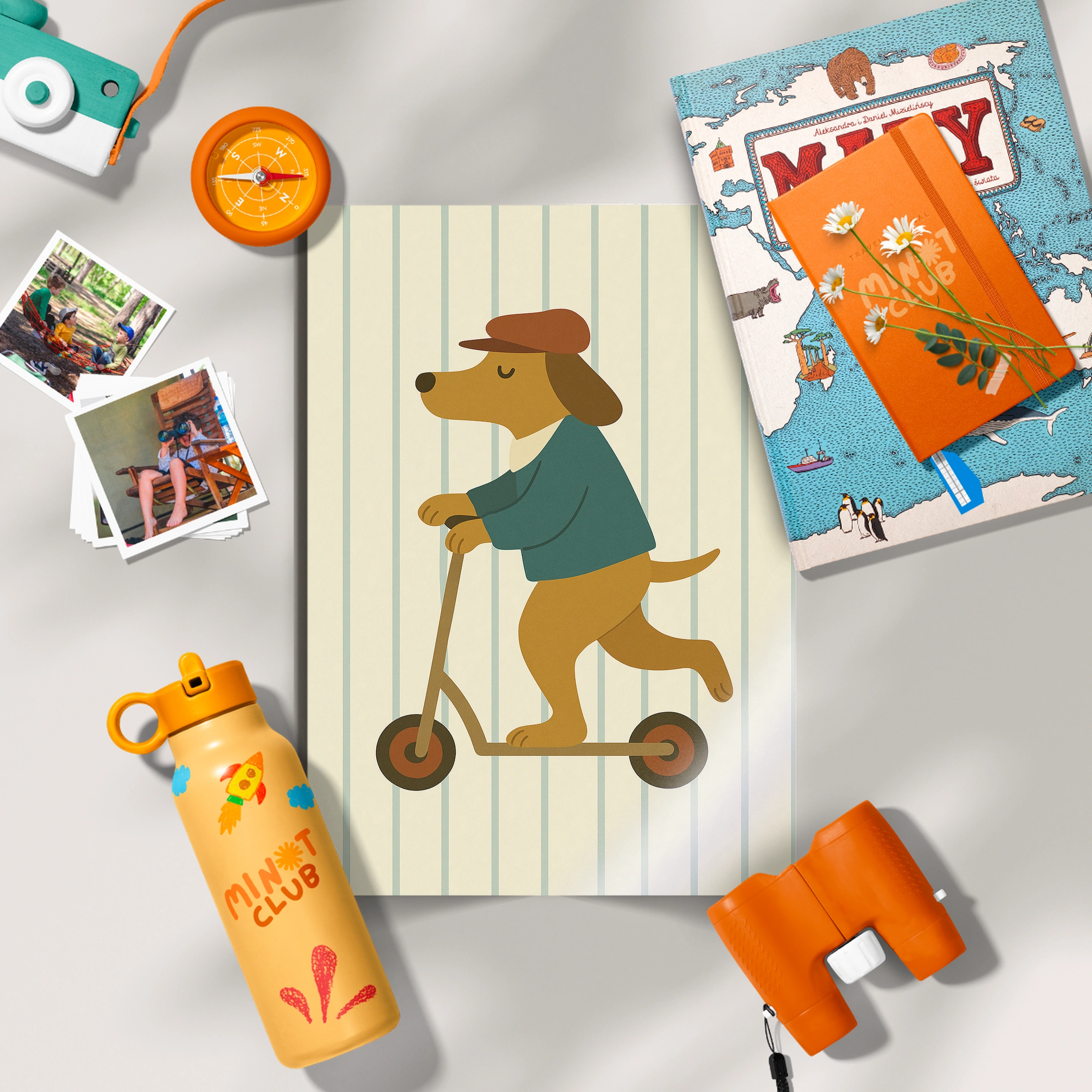 Scooter Pup Nursery Print