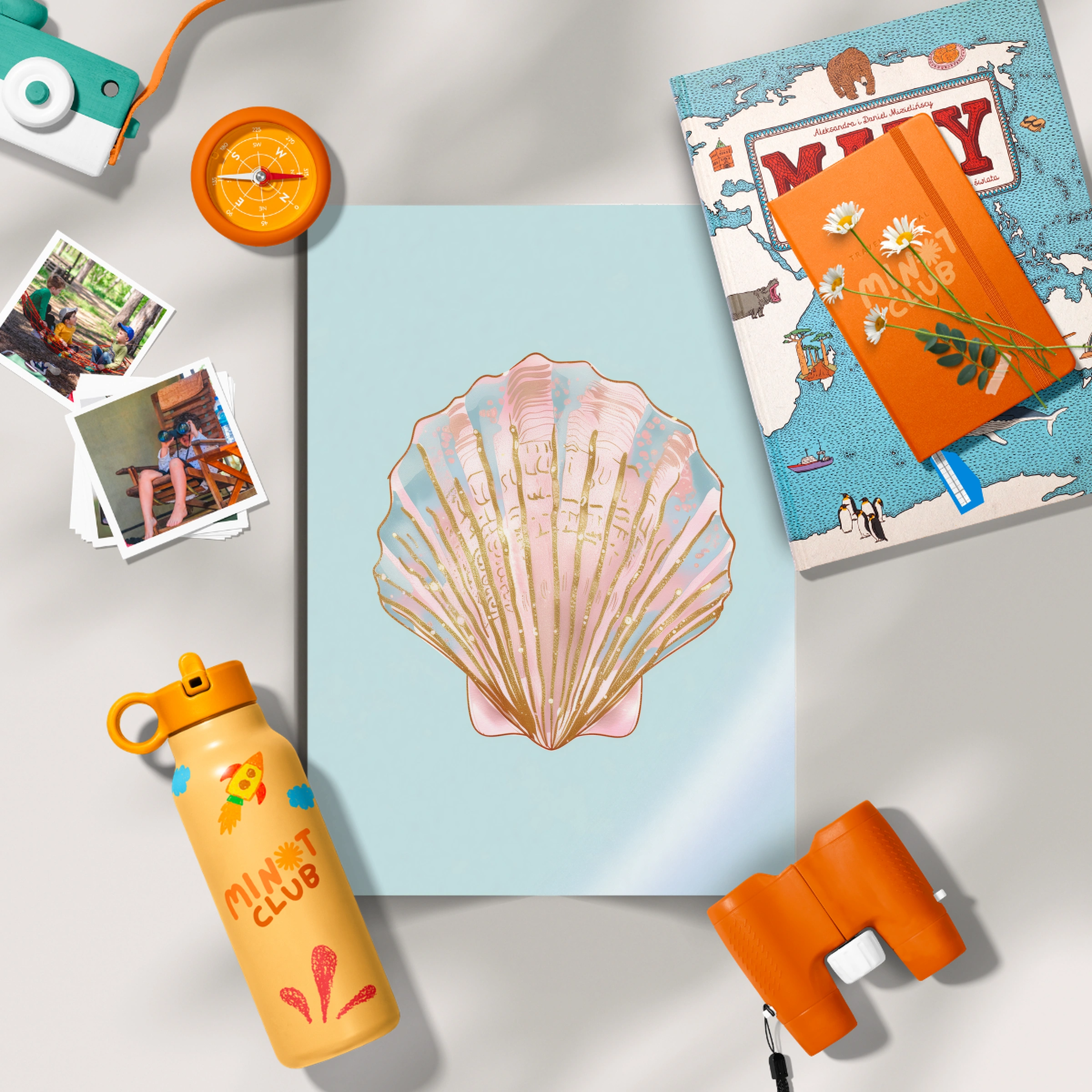 Seashell Nursery Print