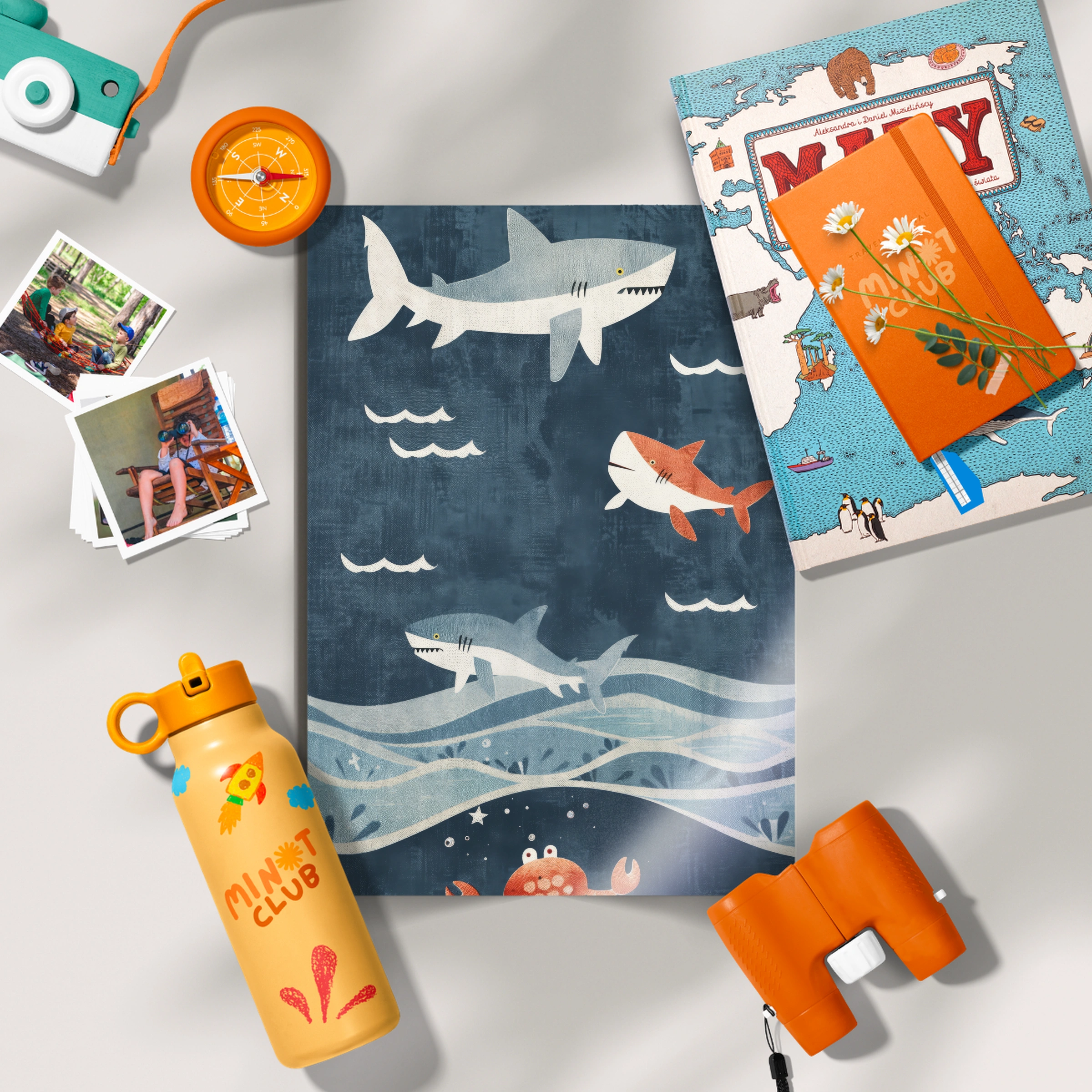 Sharks in the Ocean Nursery Print
