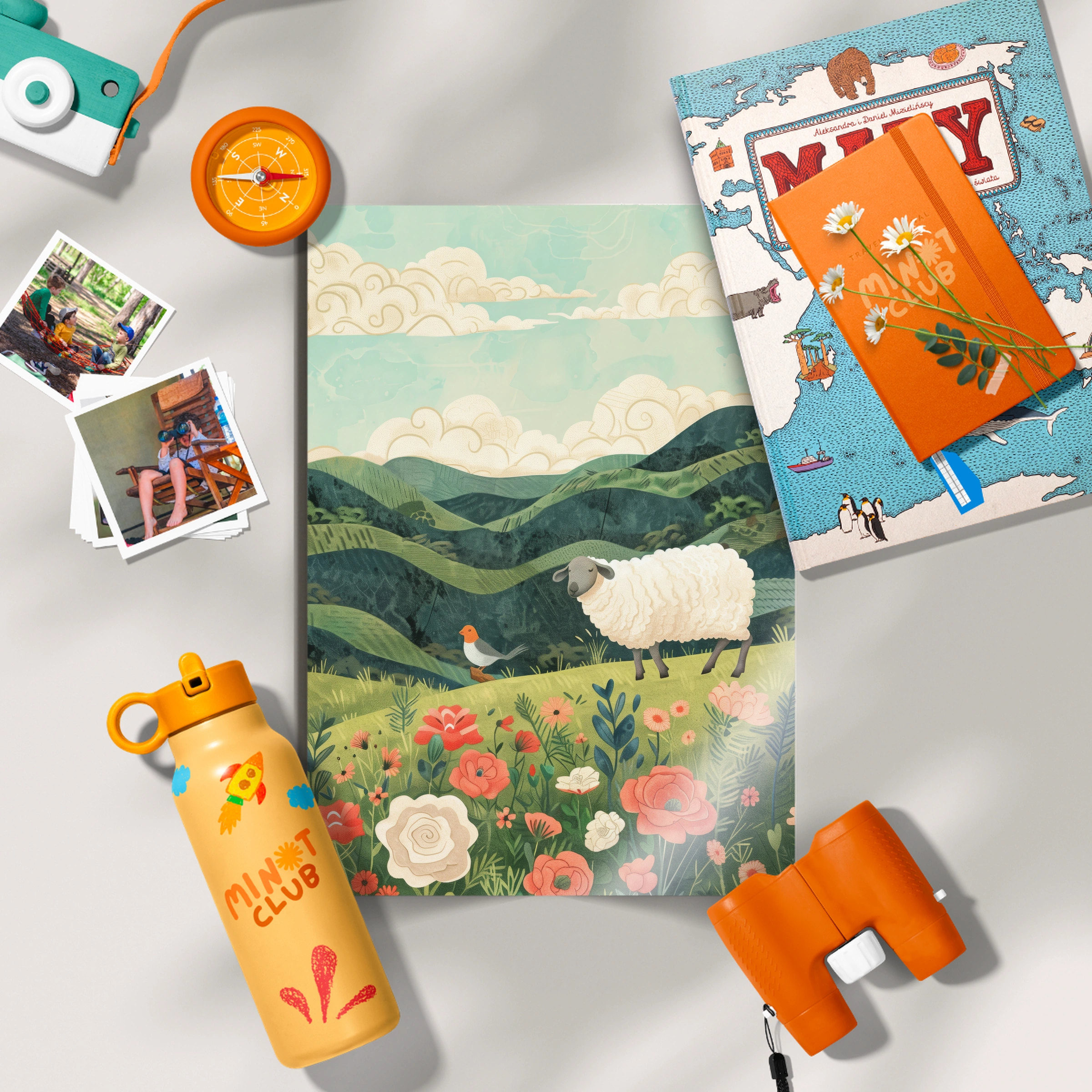 Sheep in the Meadow Nursery Print