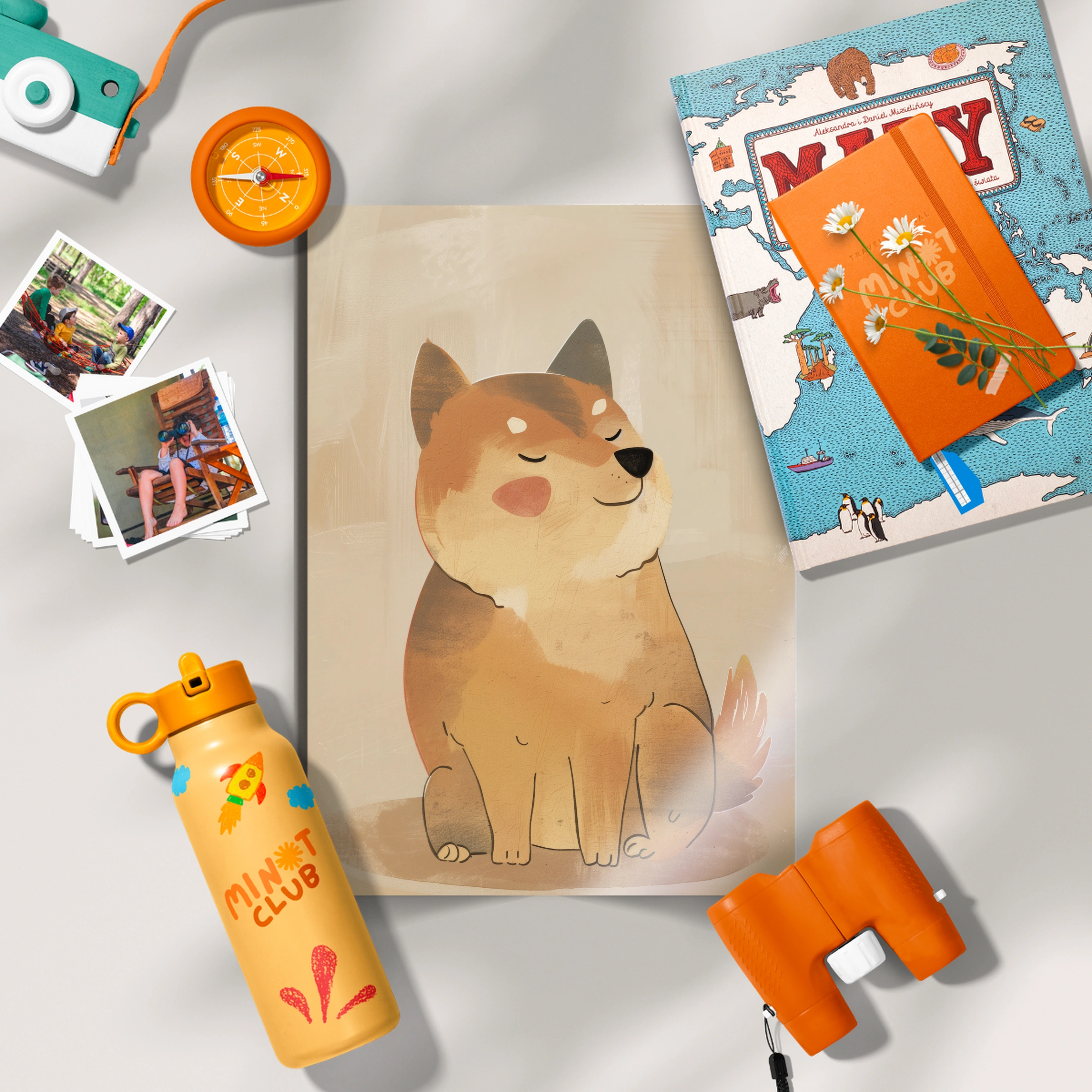 Shiba Dog Nursery Print